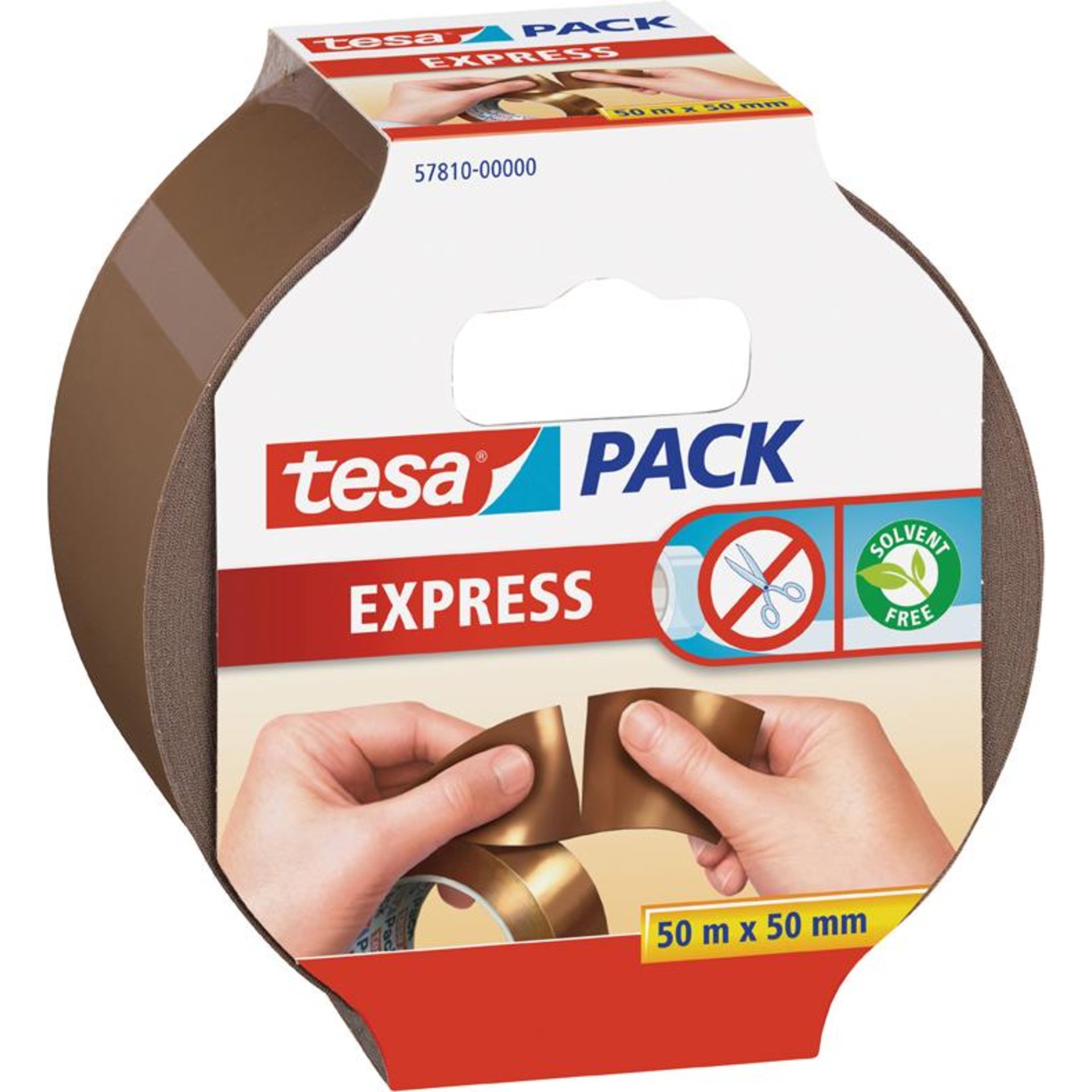 tesapack 50m x 50mm 57810 braun