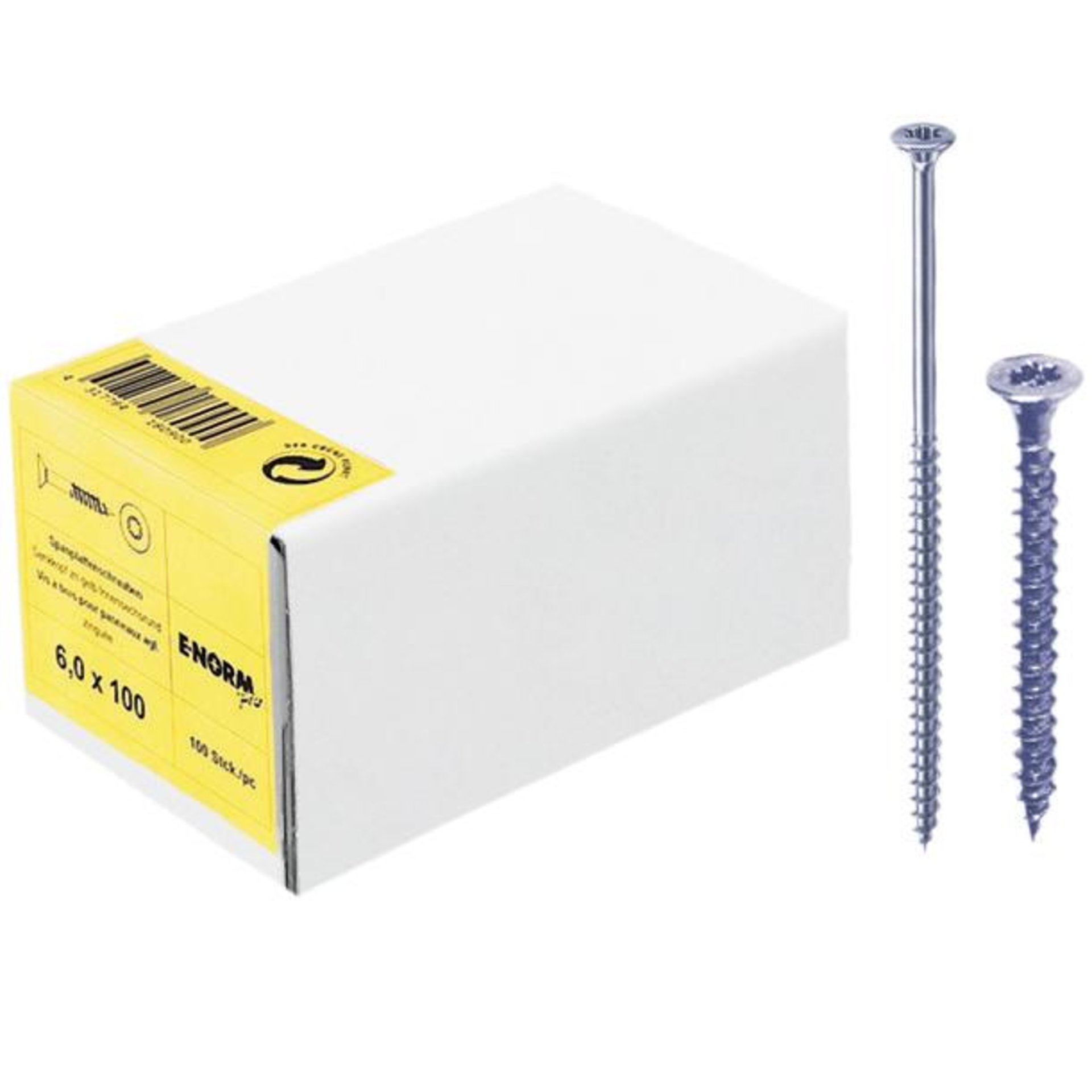 Spanplattenschraube, blau, Voll-/Teilgewinde