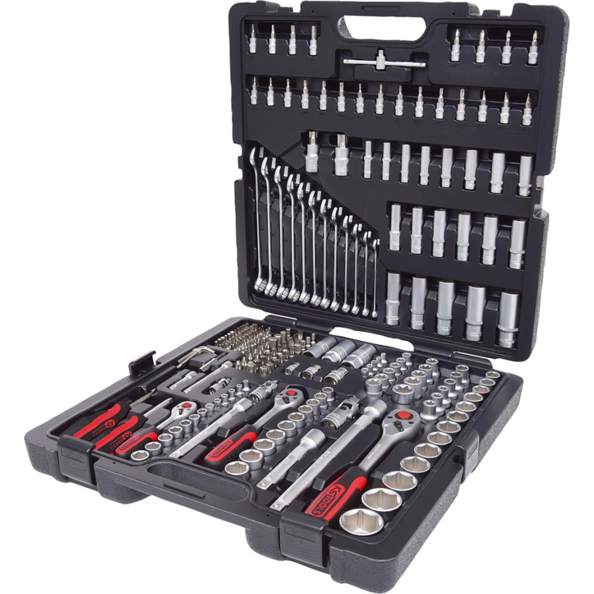 Steckschlüssel-Garnitur 1/4"+3/8"+1/2" 216-teilig KS Tools