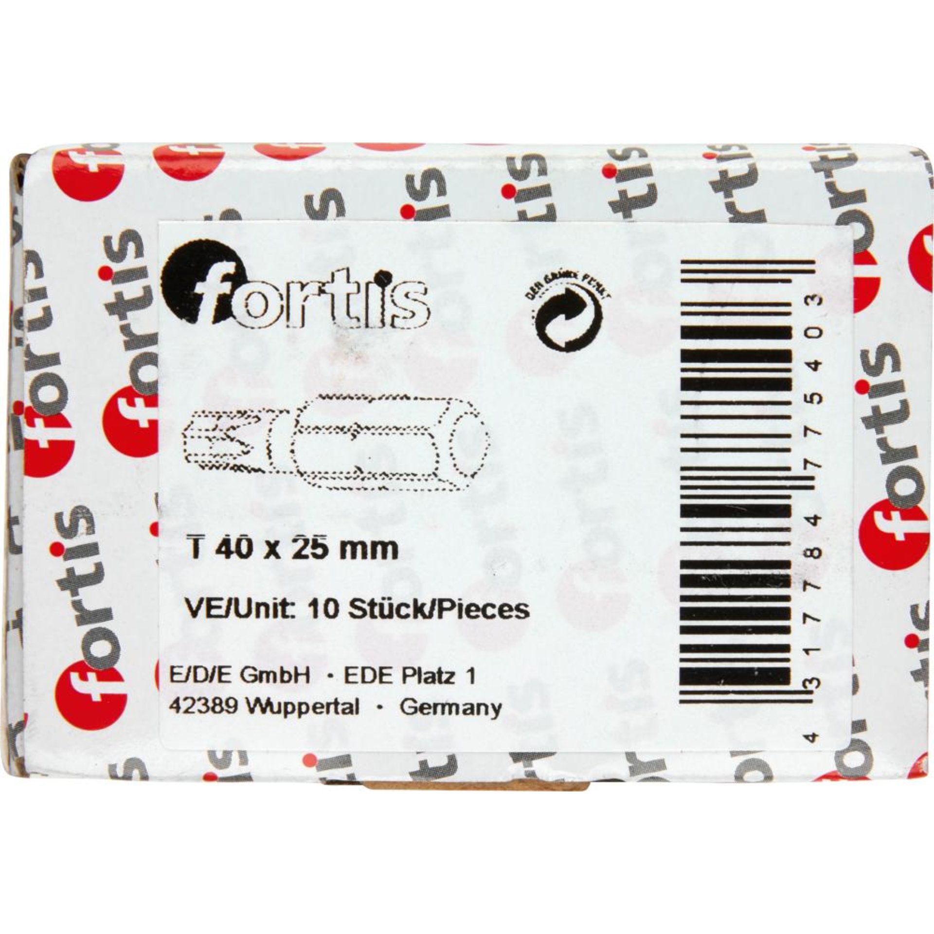 Bit zähhart 1/4" DIN3126 C6,3 T40x25mm 10er Pack FORTIS