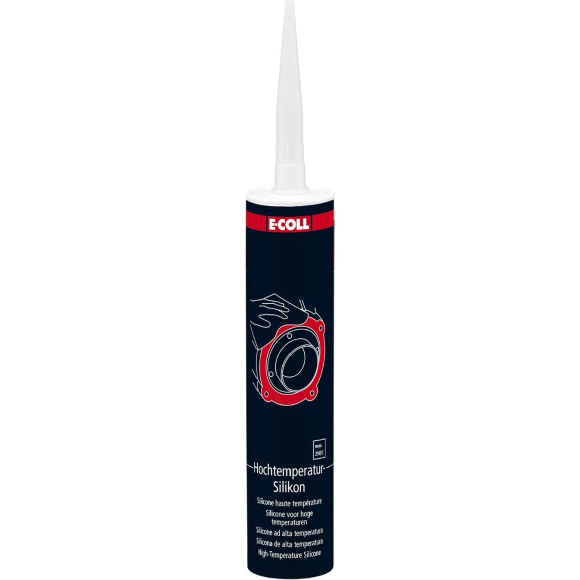 Hochtemperatur-Silikon 310ml rot E-COLL