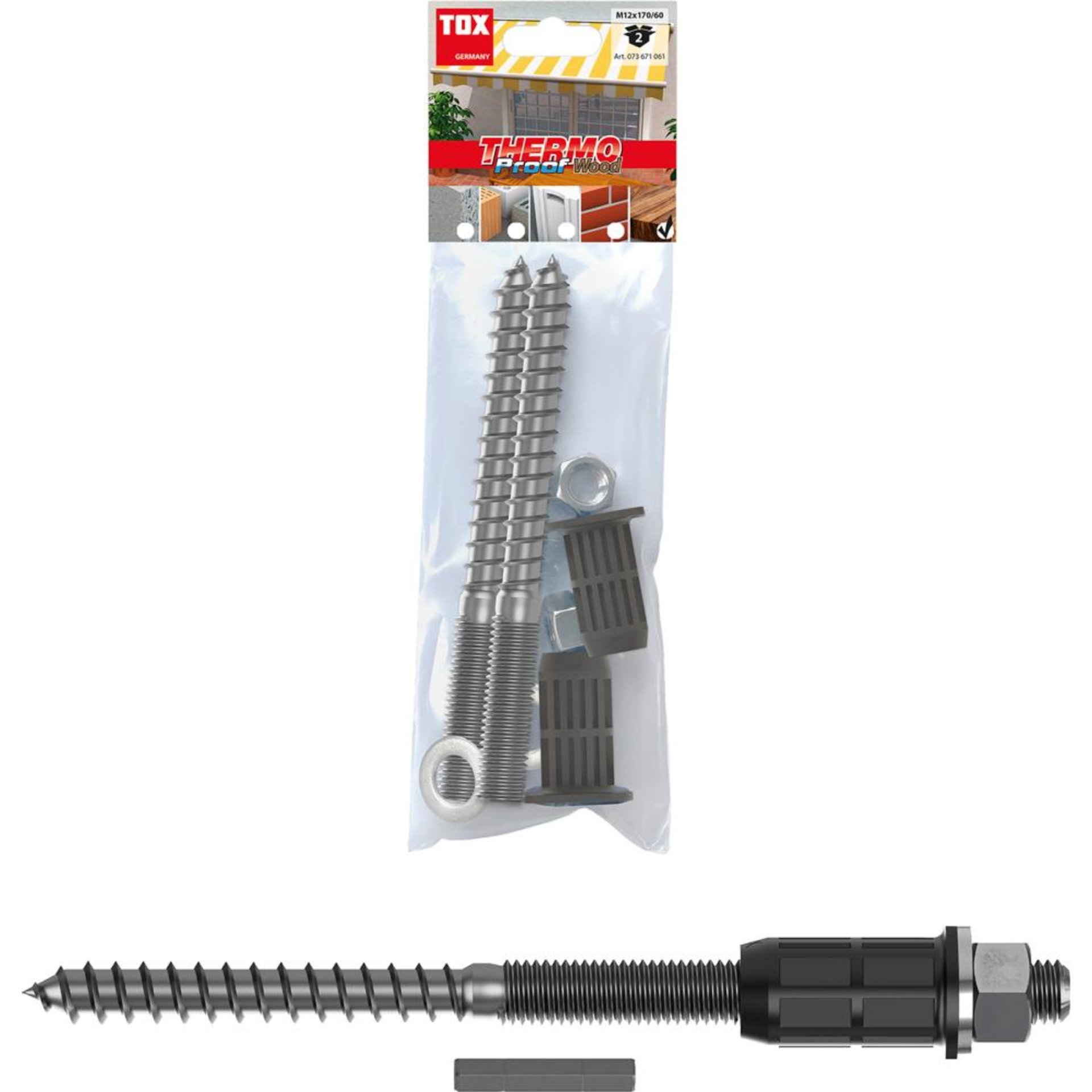 Abstandsmontagesystem Thermo Proof Wood