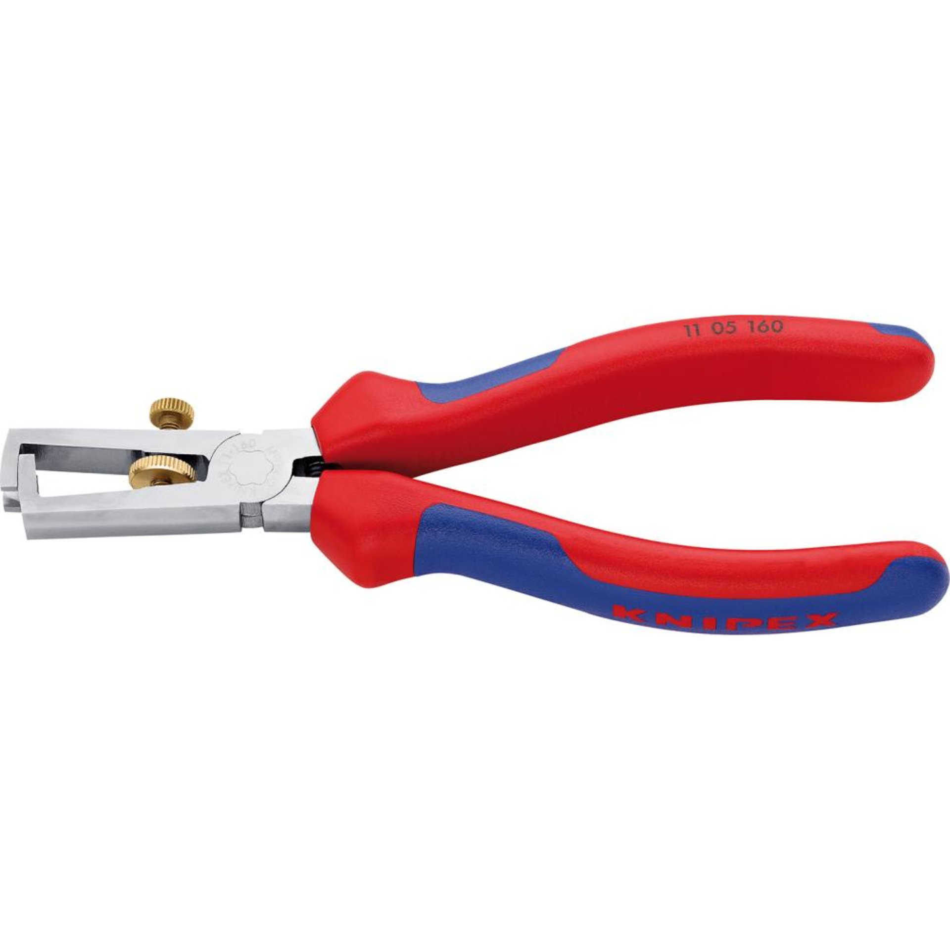 Abisolierzange verchromt mit Mehrkomponenten-Griffen 160mm qmm KNIPEX