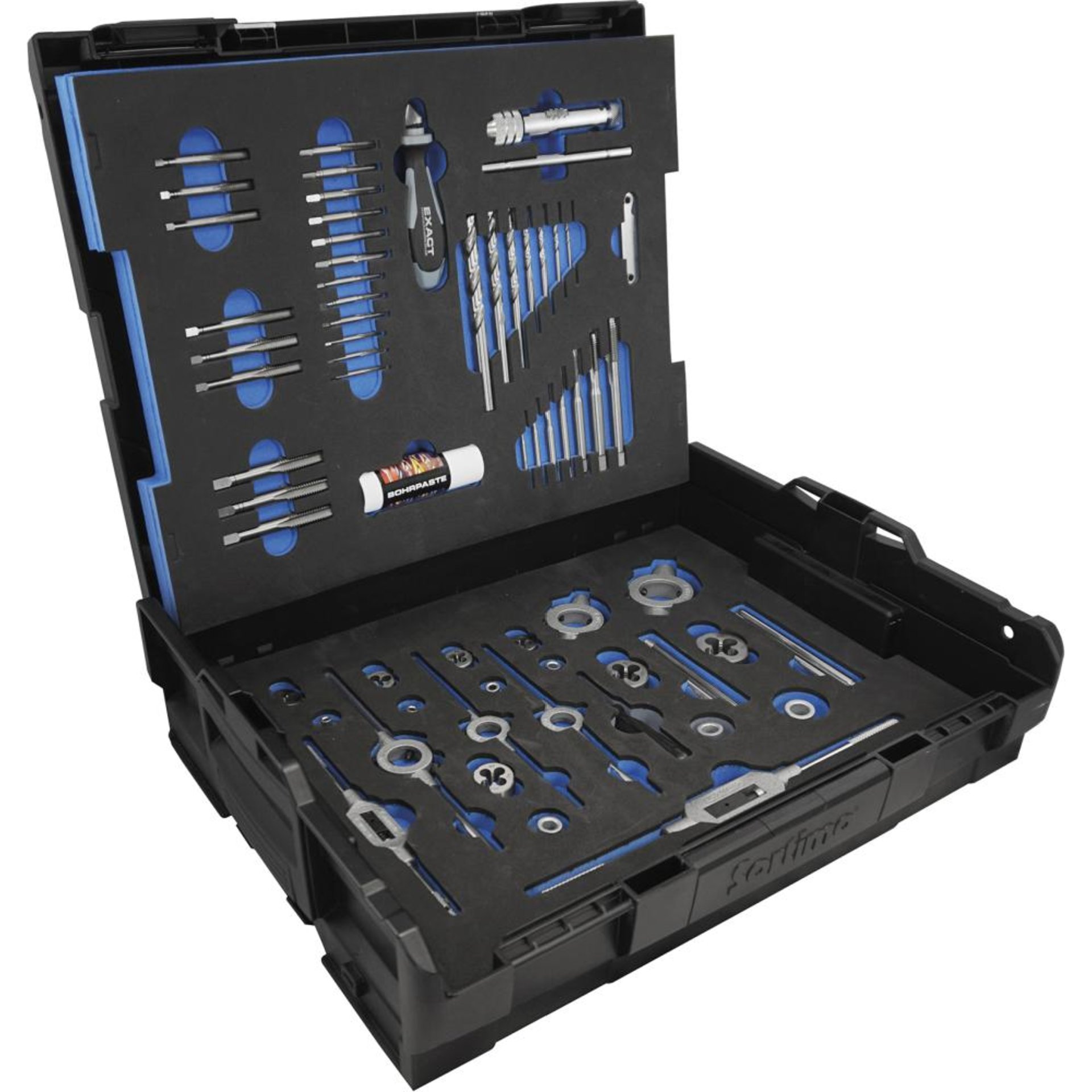 Gewindeschneidwerkzeug- Set HSSE 61-teilig M3-M12EXACT