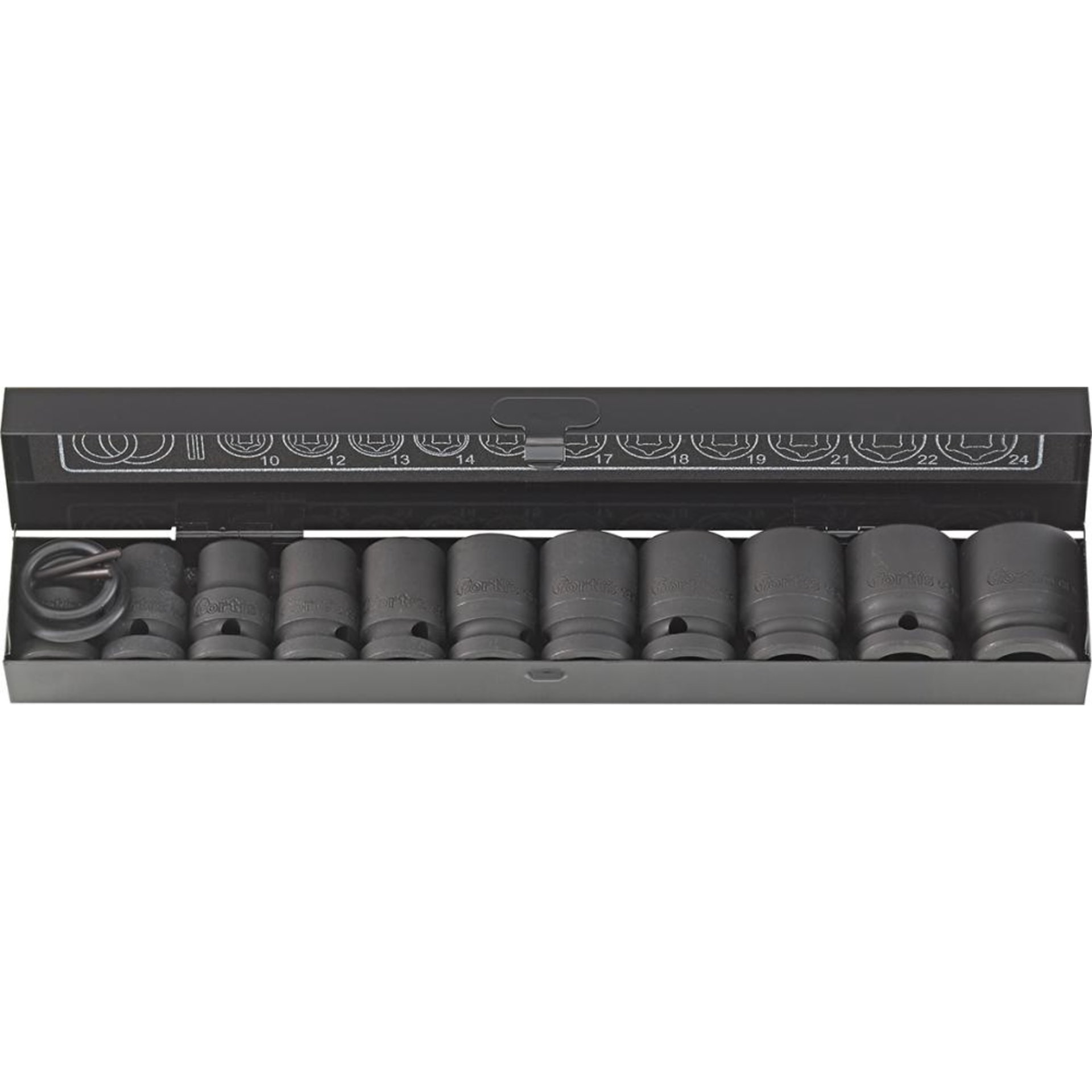 Kraft- Steckschlüssel-Satz 1/2" 15-teilig FORTIS