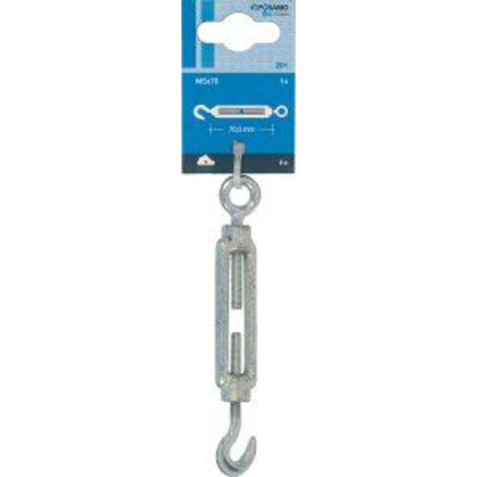 Spannschloss, ähnlich DIN 1480, Haken/Öse, verzinkt