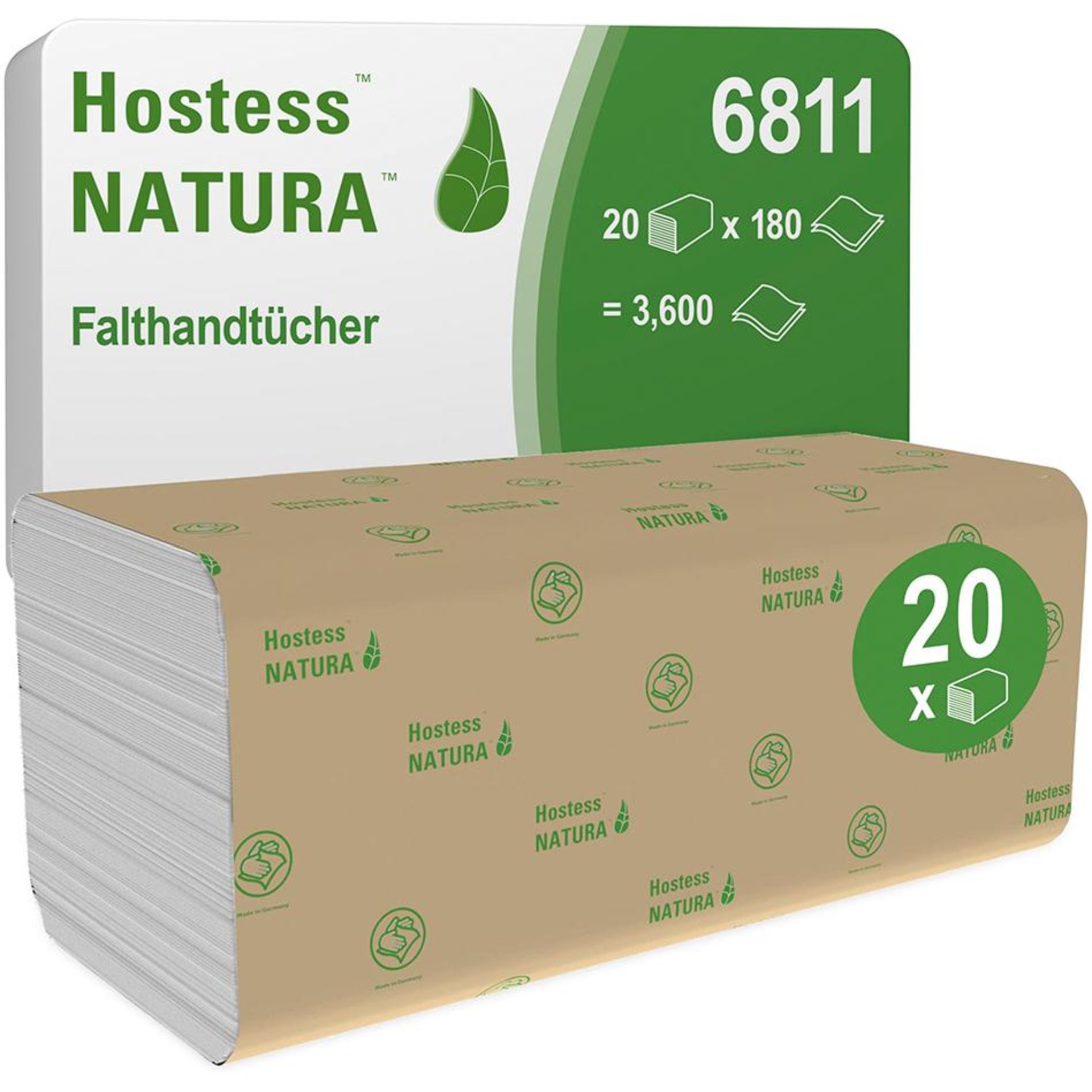 SCOTT Natura Handtücher klein 2lagig weiß
