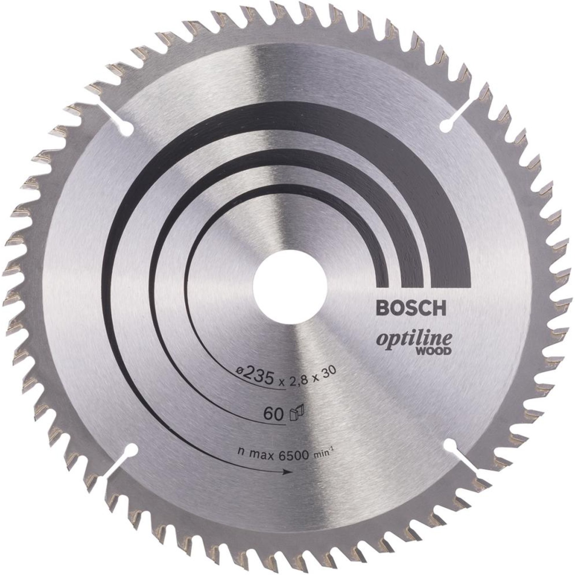 HM-Kreissägeblatt 235x2,8/1,8x30 60Z WZ BosVE à 1 Stück Optiline Wood BOSCH