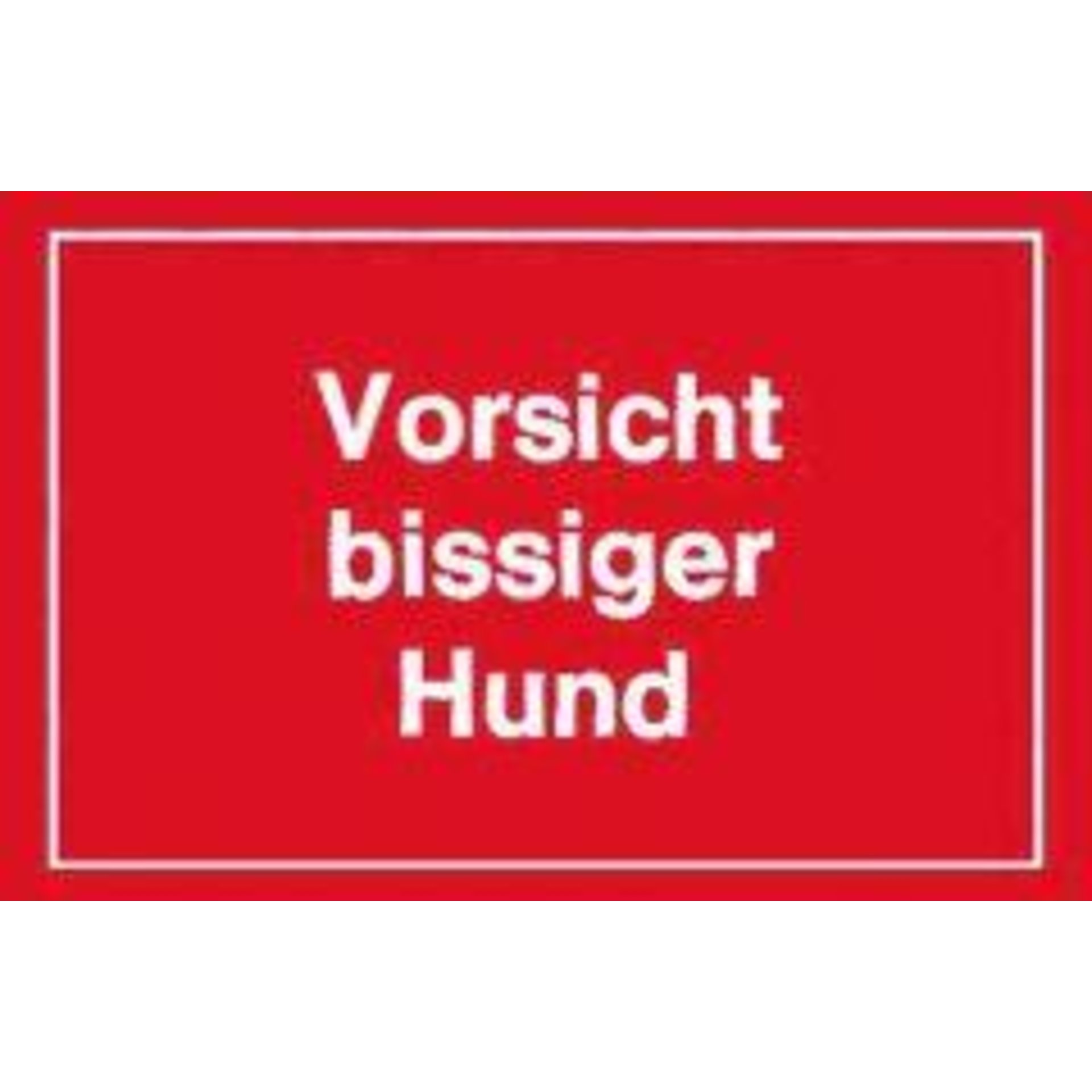 Warnschild 250x150mm Vorsicht bissiger Hund