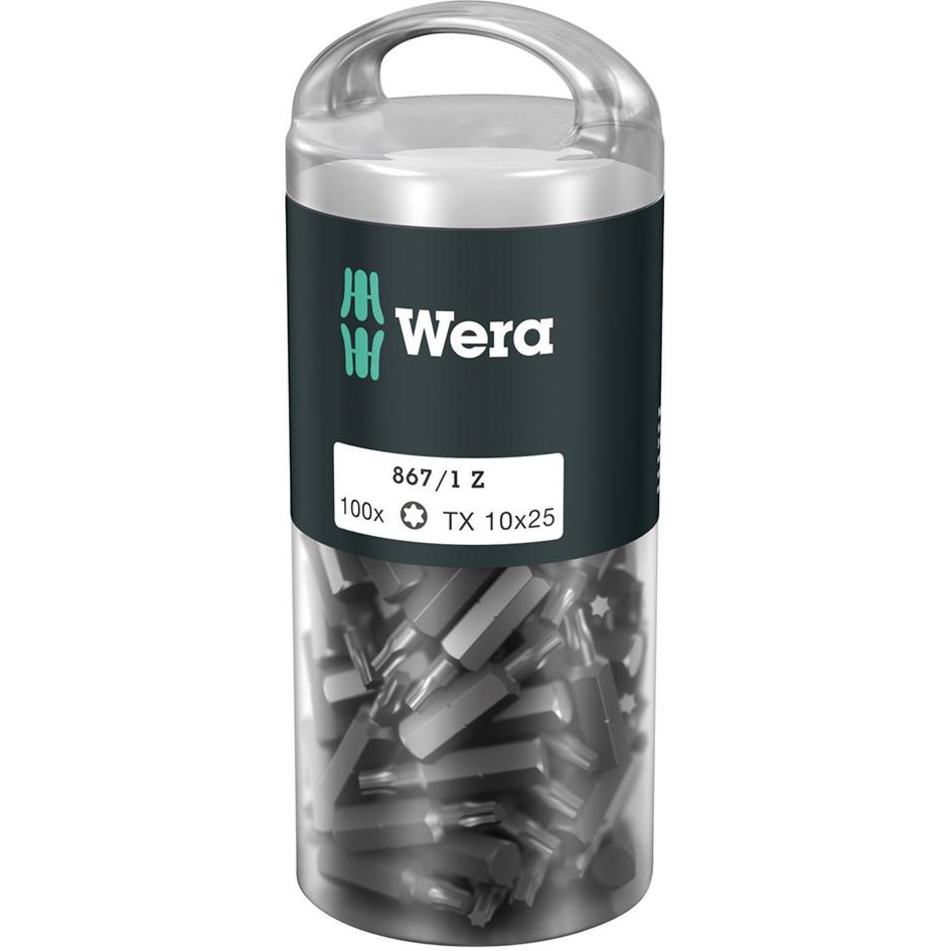 Bit-Großpack T10x25mm zähhart a 100 Stück Wera