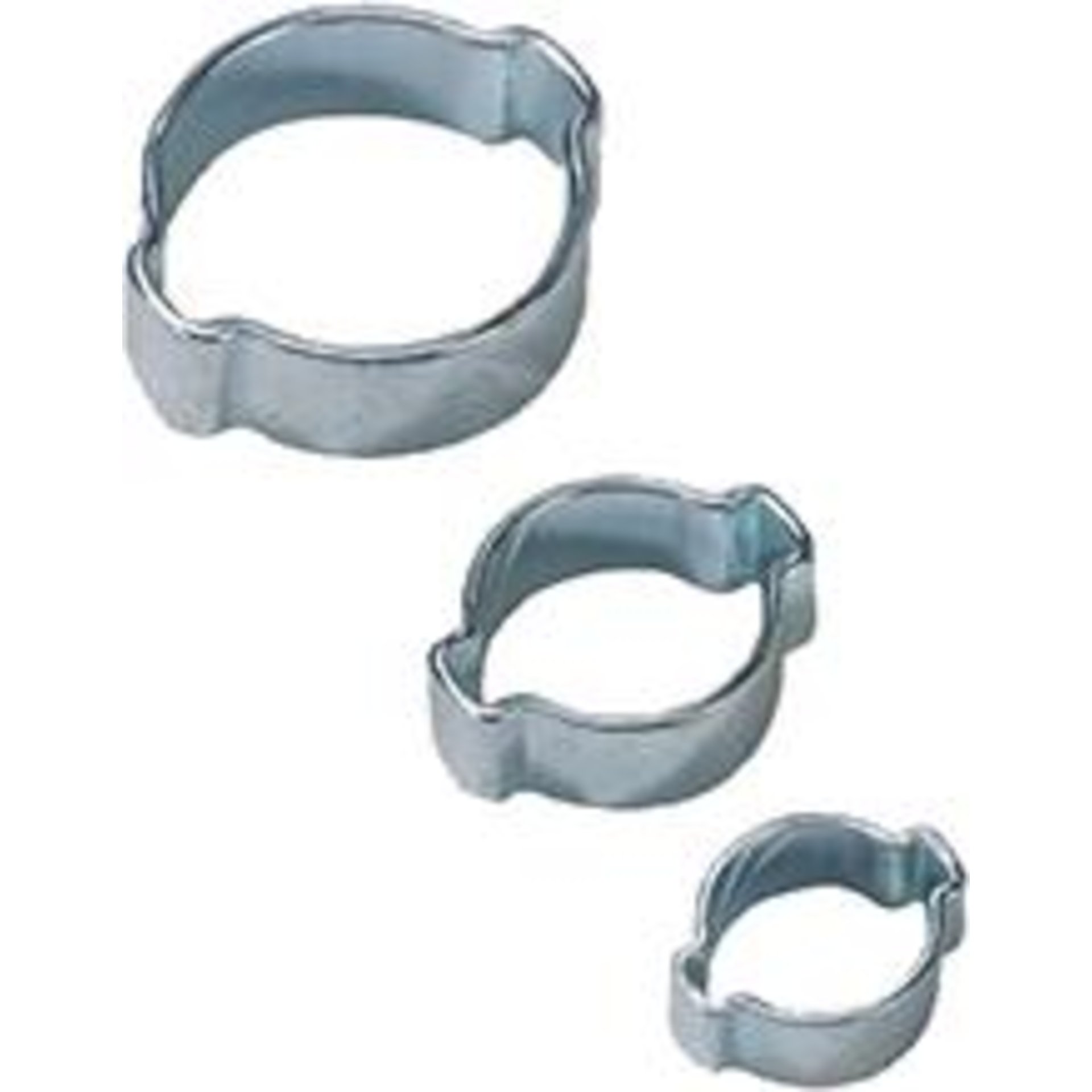 2-Ohr-Schlauchklemme, Stahl, verzinkt 2-Ohr-Schlauchklemme, Stahl, verzinkt