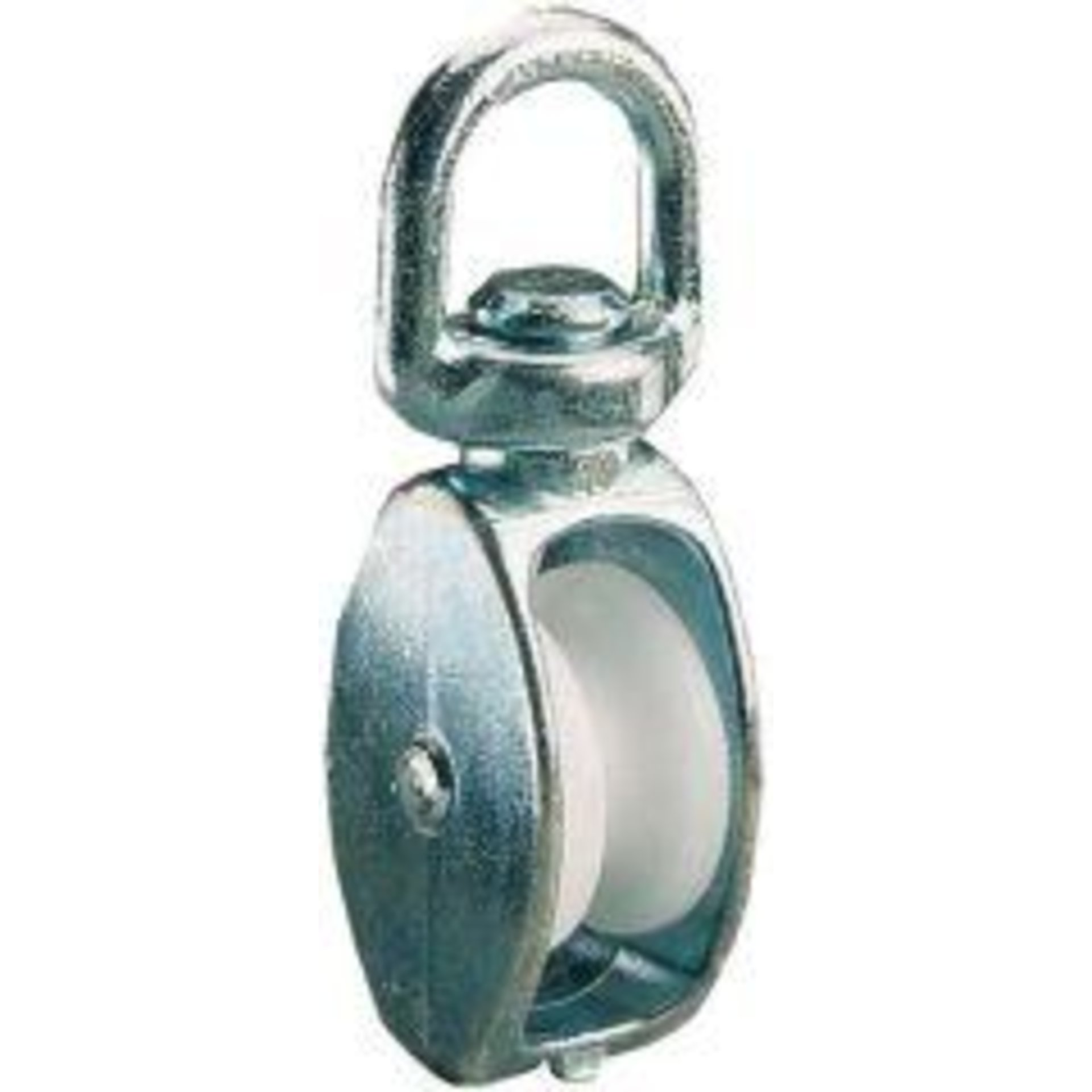 Seilrolle mit Wirbel galZn f. Seil-Ø b. 8,0mm