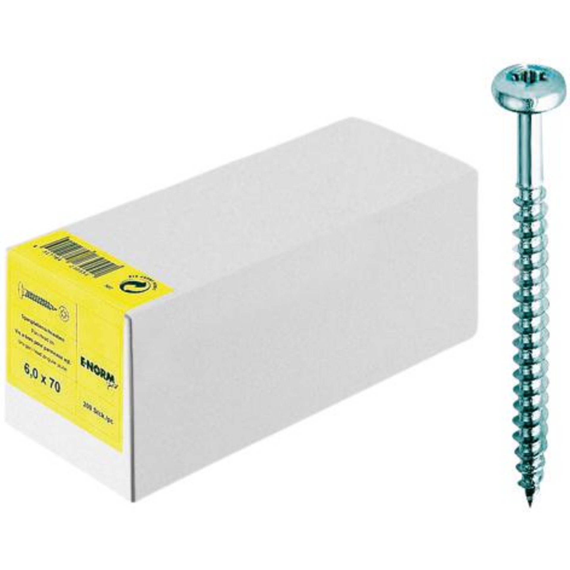 Spanplattenschraube, blau, Pan Head