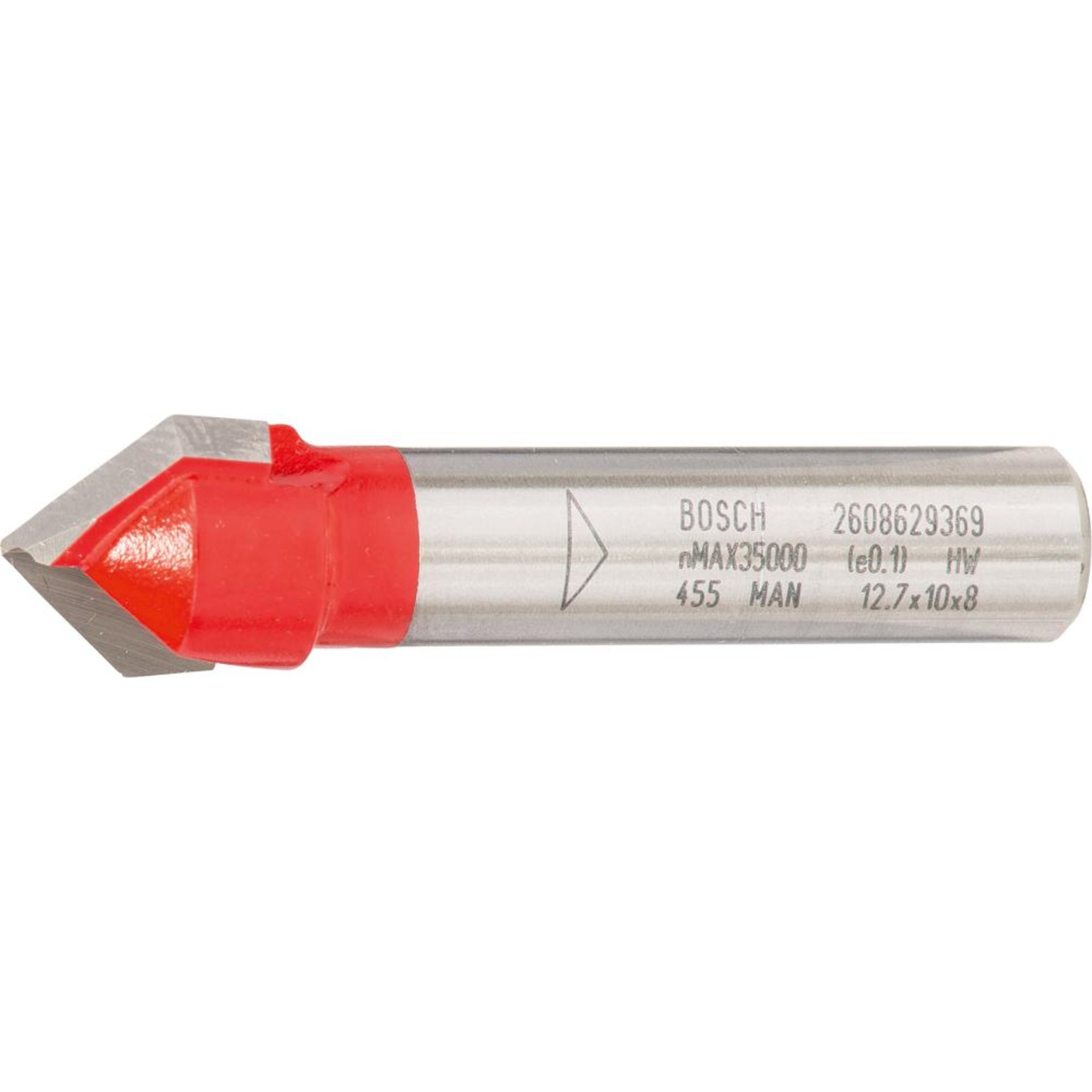 HM V-Nutfräser 90 G Ø12,7x10,0x44,5 mm Bosch