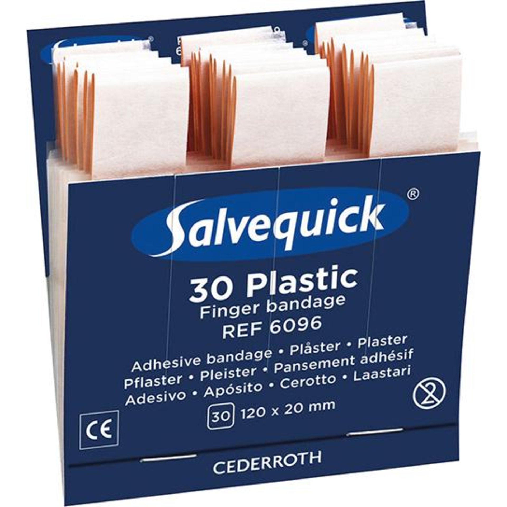 Salvequick Nachfüller 1x30 Pflaster, wasserabweisend