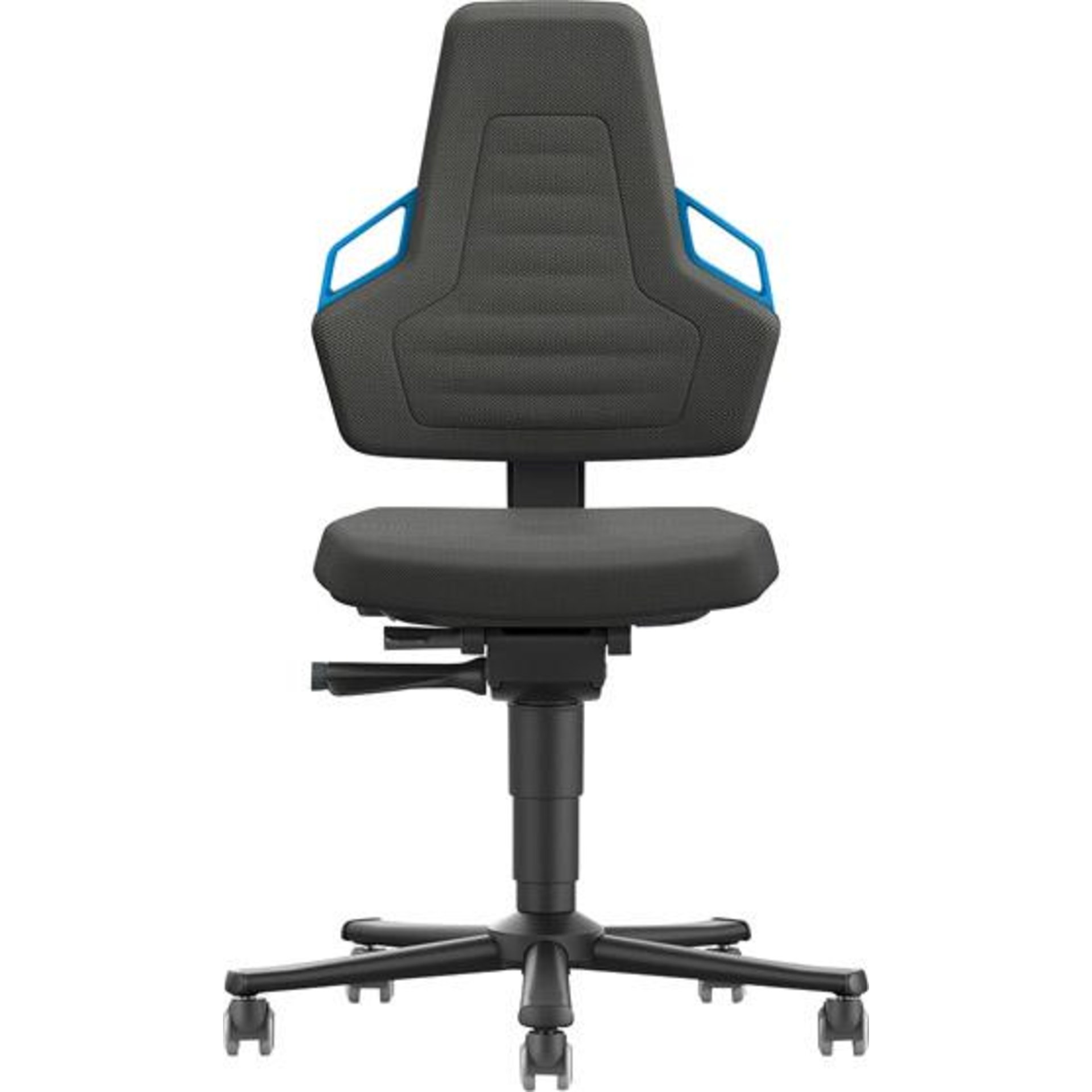 Bimos Arbeitsstuhl Nexxit 2 Griff blau Sitzhöhe 450-600 mm Kst. schwarz,mit Rollen