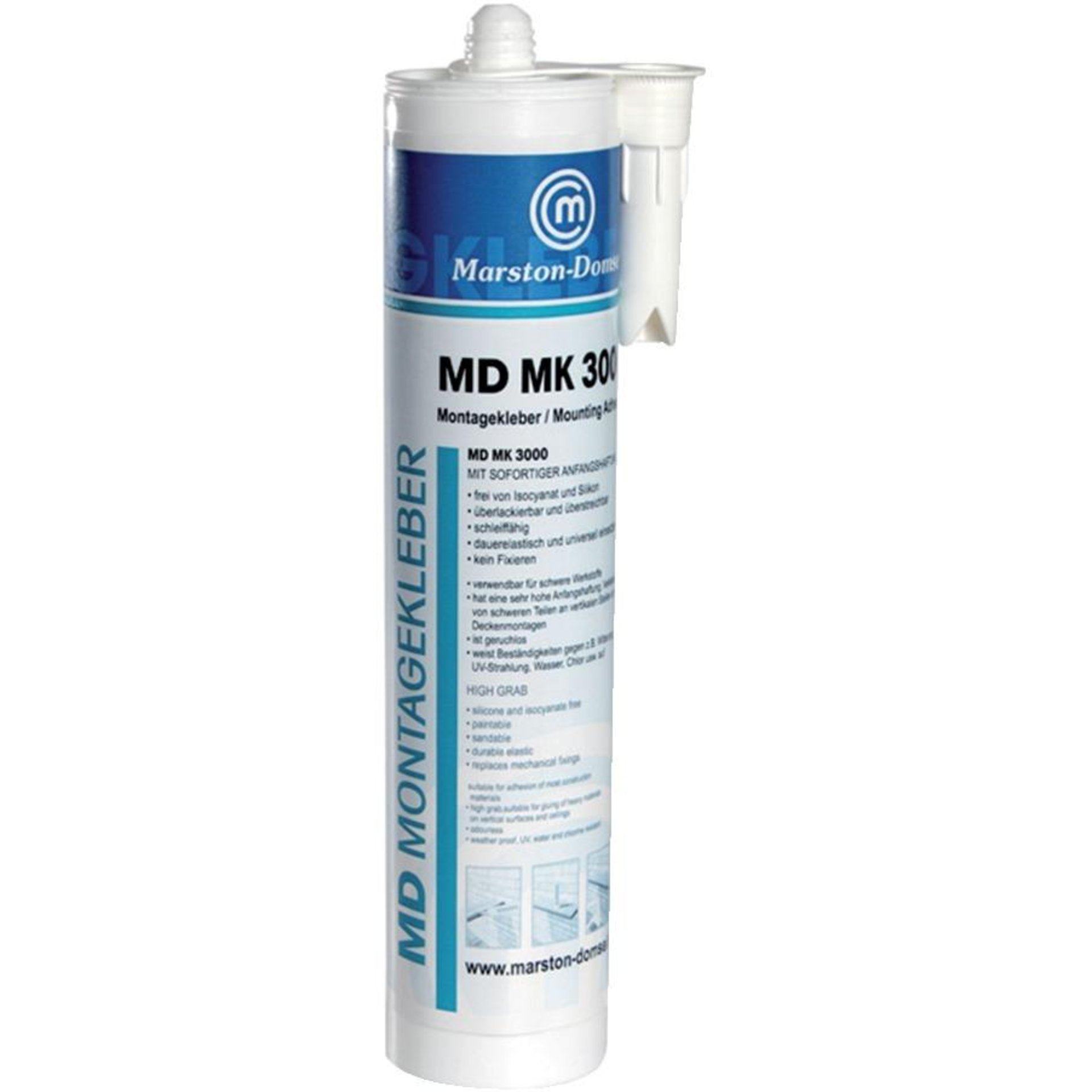 MD-Montagekleber weiß Kartusche 450g