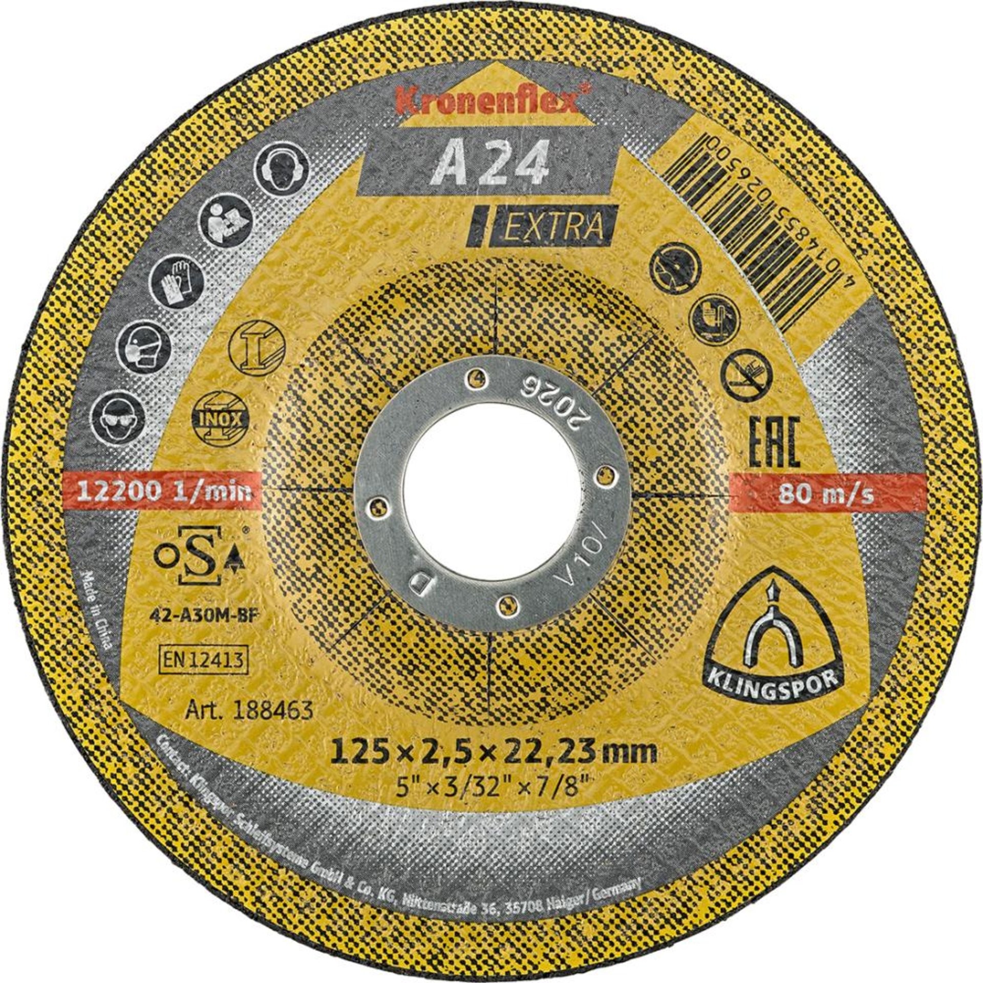 Trennscheibe A 24 Extra für Stahl