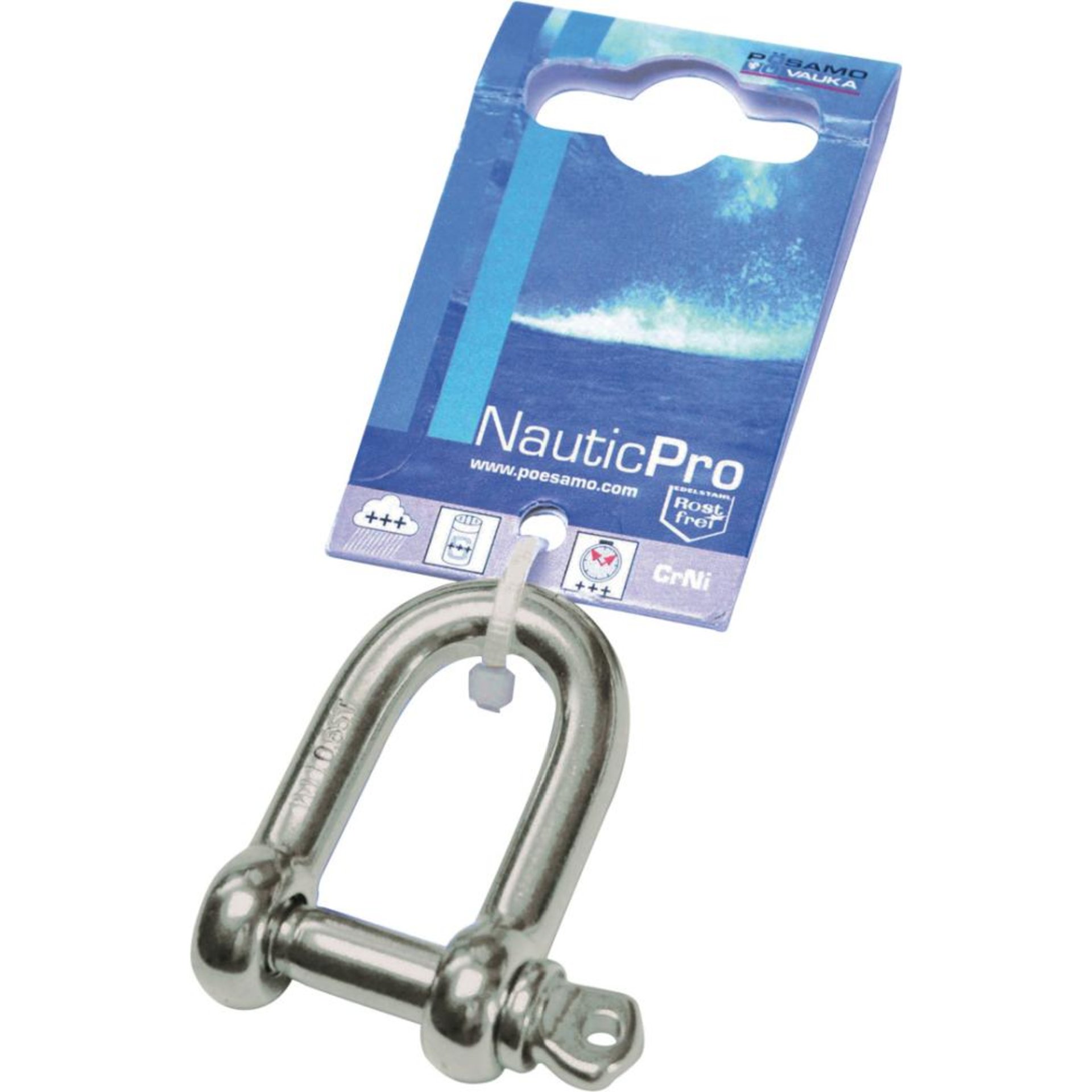 Schäkel, gerade, Edelstahl 1.4401