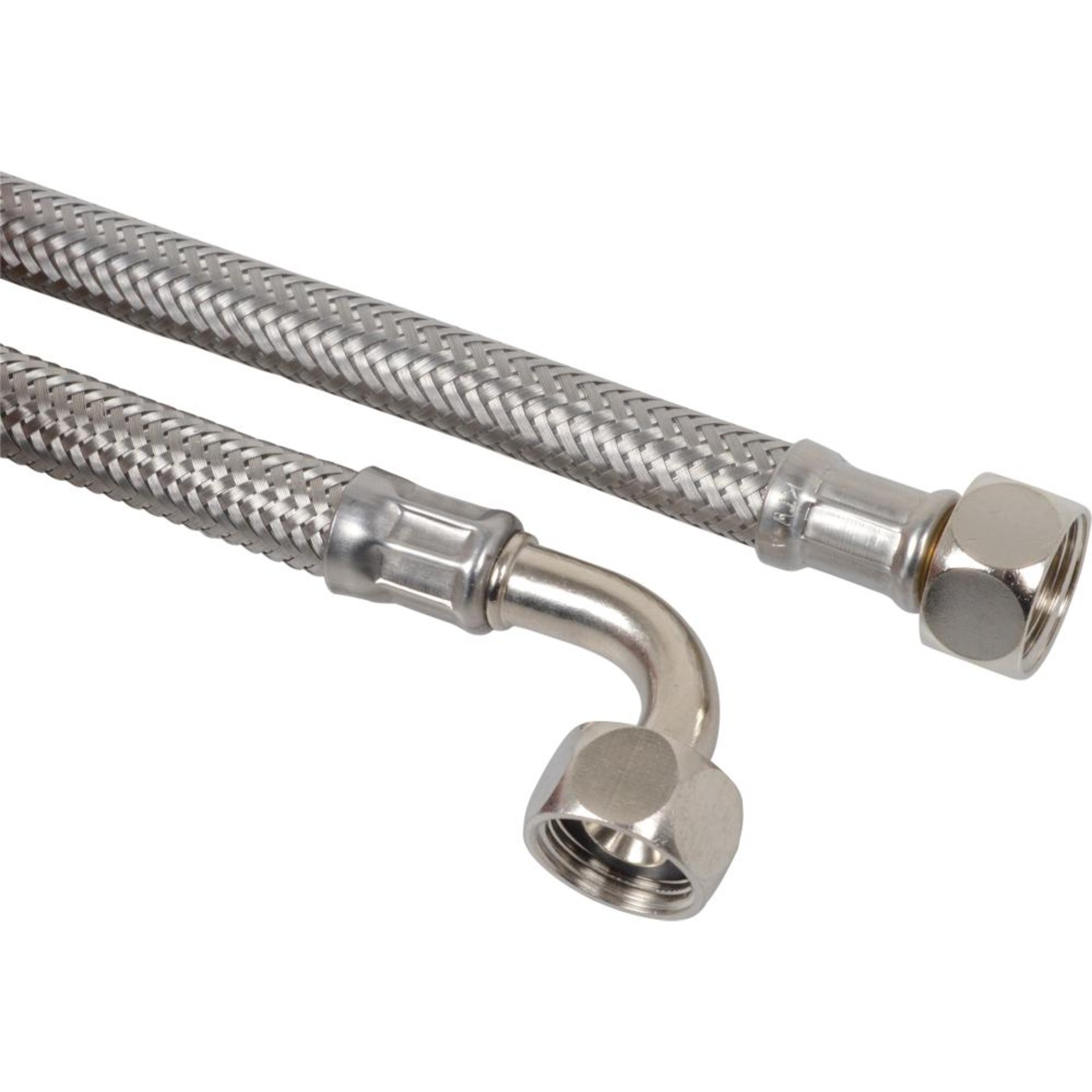 Flex-Spülkasten-Anschluss3/8"IG x 200 mm x 3/8"IG,einseitig 90° Winkel