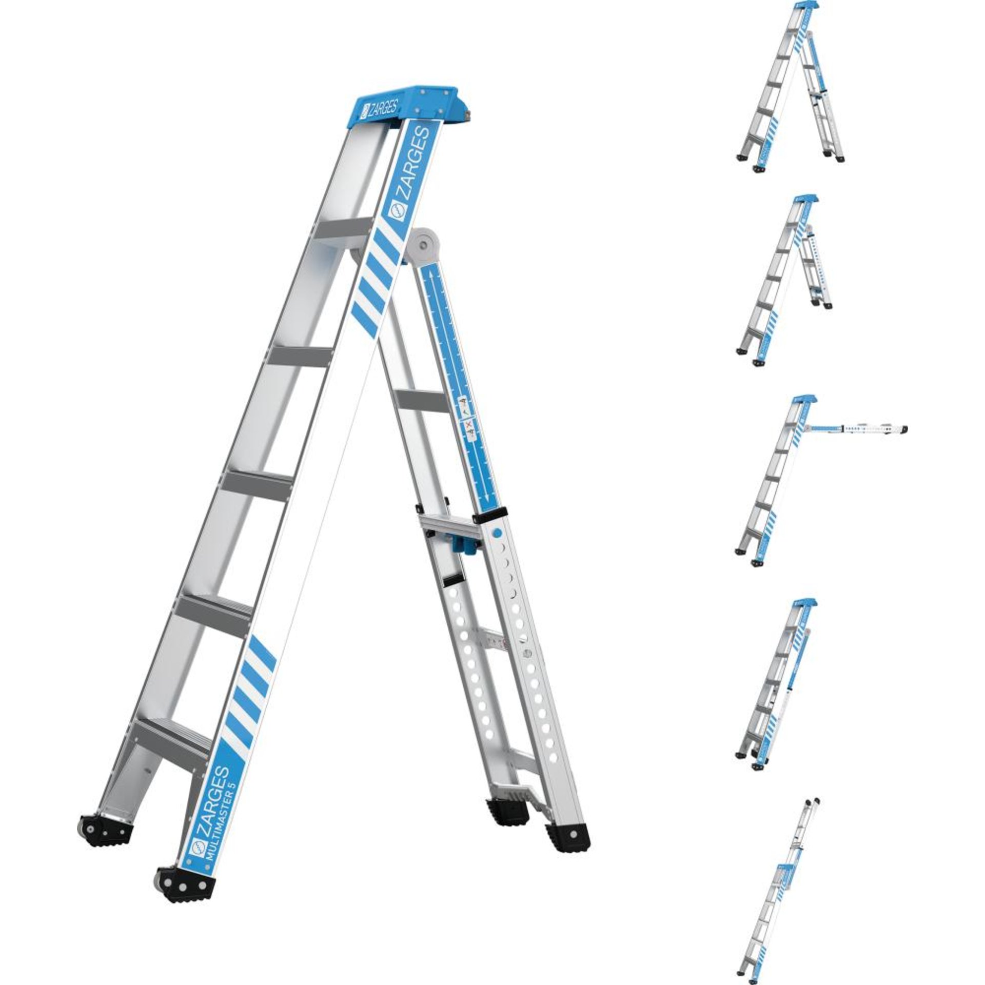 Kombileiter Multimaster 5 Leiterlänge 2,88 m Arbeitshöhe 3,70 m