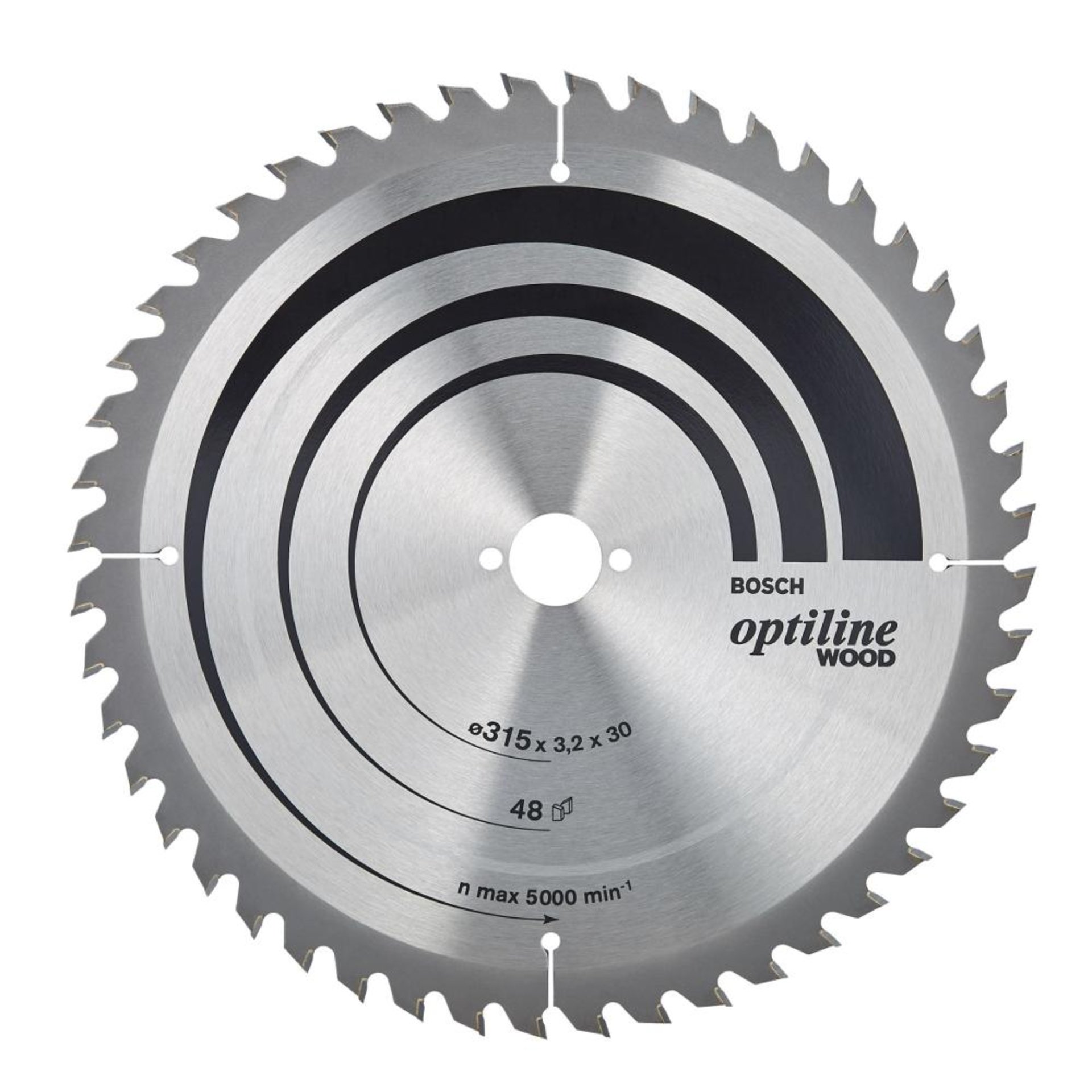 HM-Kreissägeblatt 315x3,2/2,2x30 48Z WBoschVE à 1 Stück OptilineWood f.Tischsägen