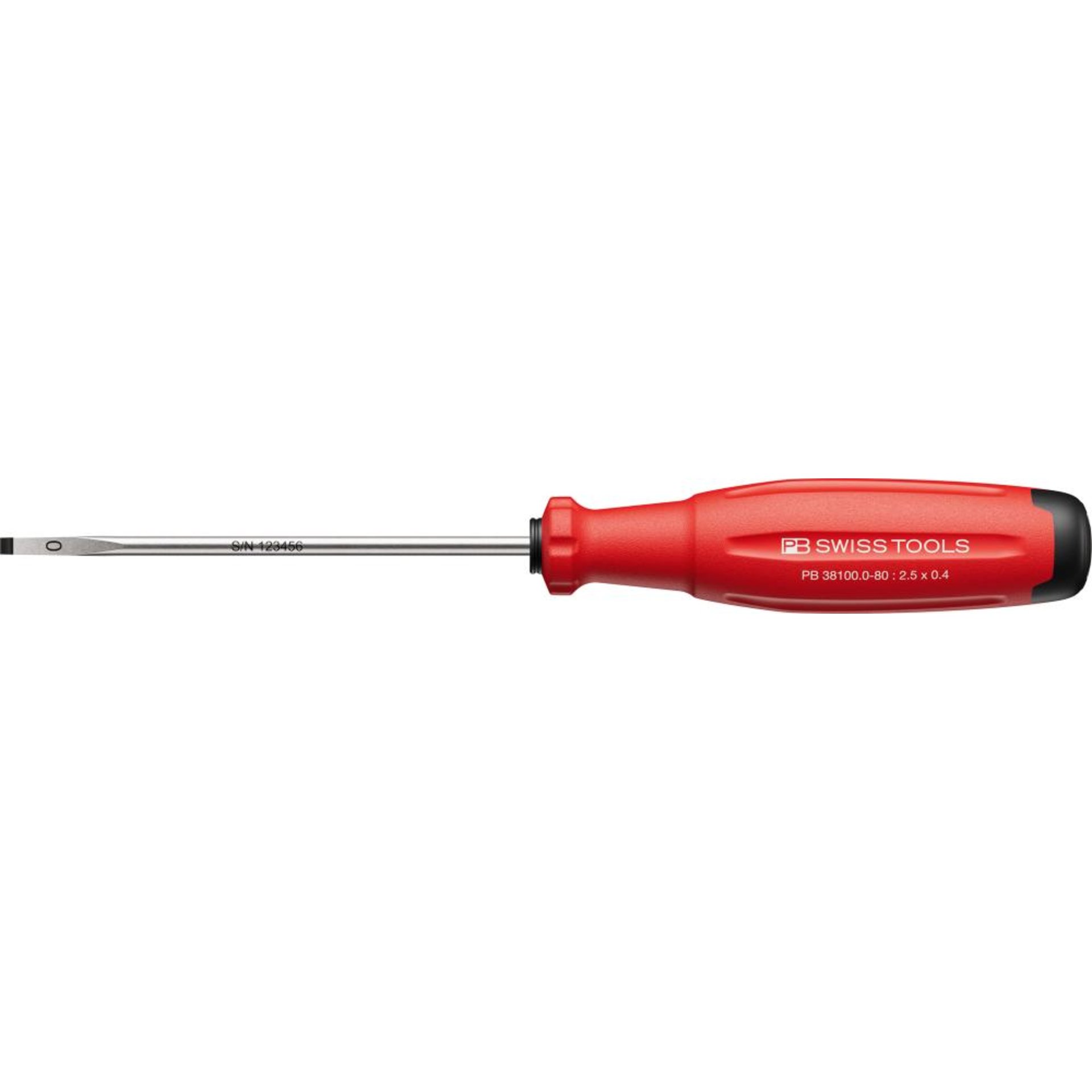 Schraubendreher Schlitz 2,5x0,4x 80mm SwissGrip EVO PB Swiss