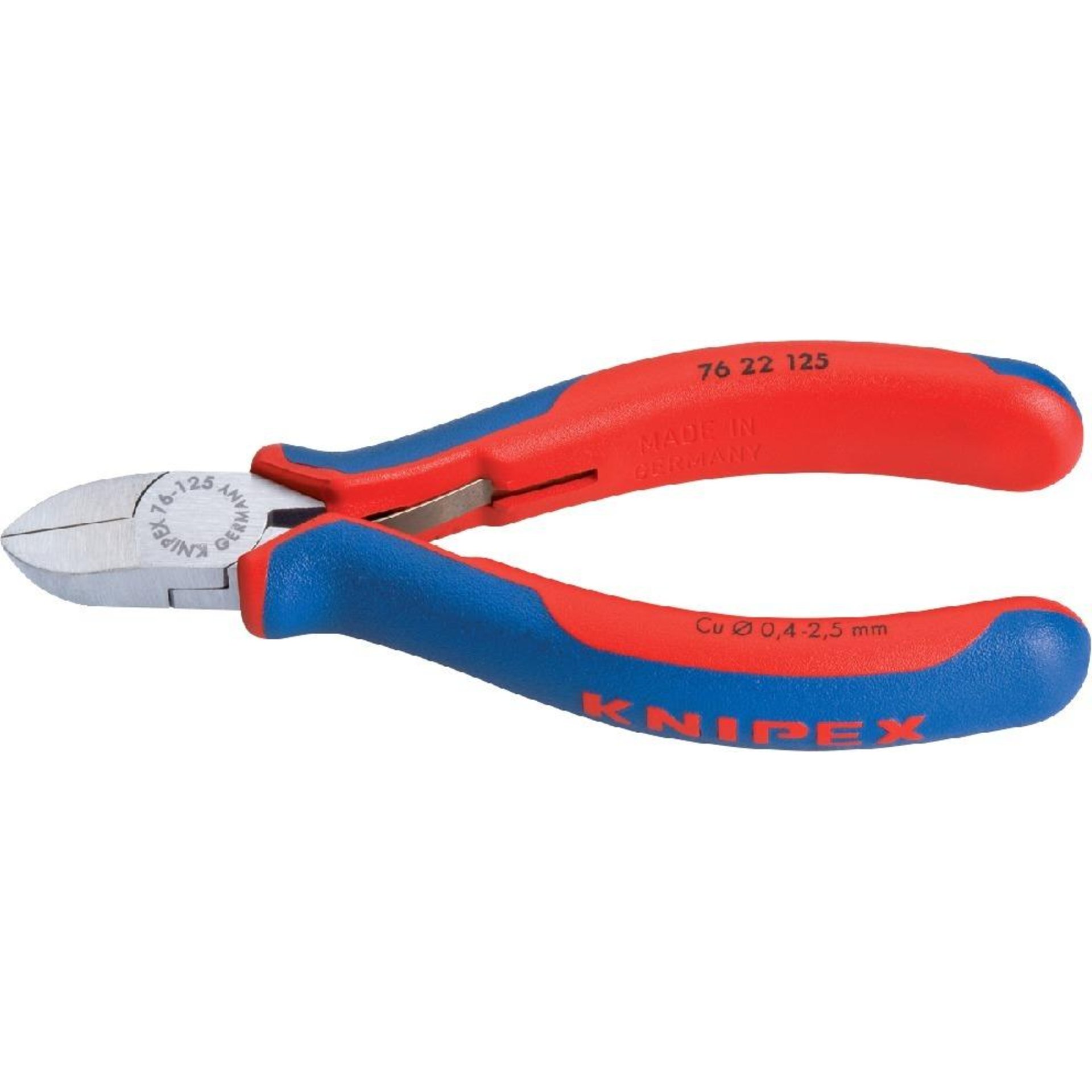 Seitenschneider Elektromechanik poliert Form2 125mm KNIPEX