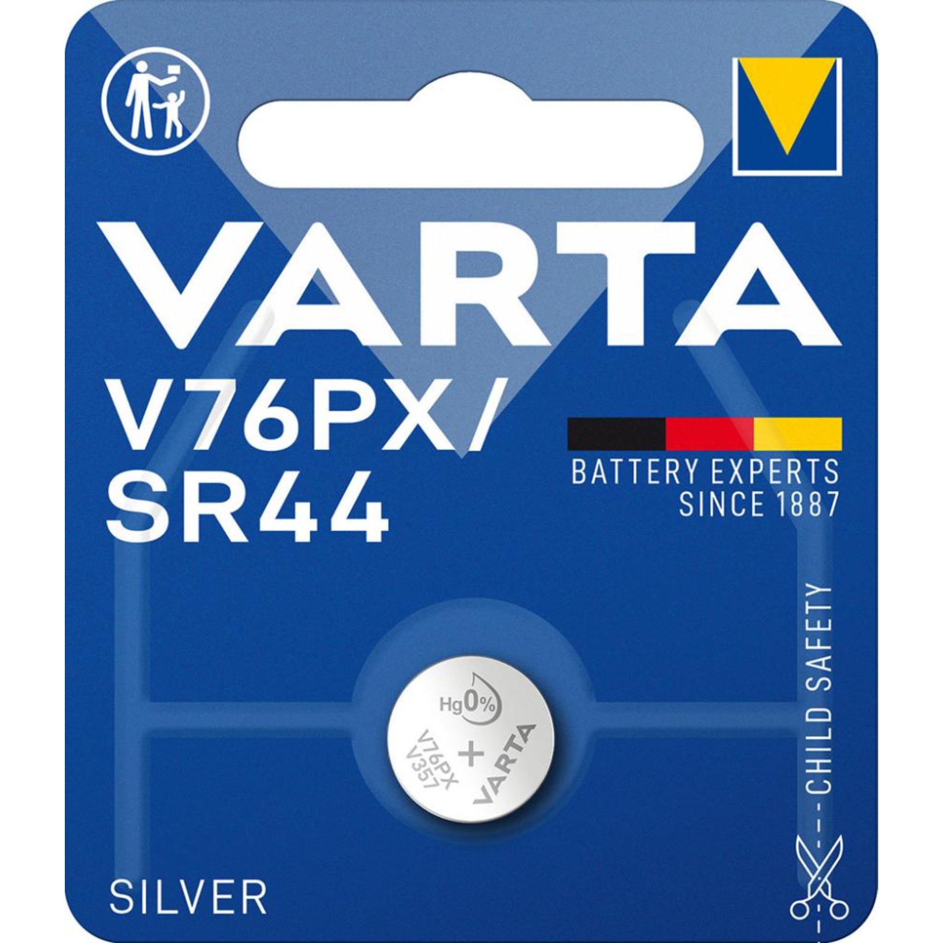VARTA Electronics Silber V76PX 1erBli., 1,55V