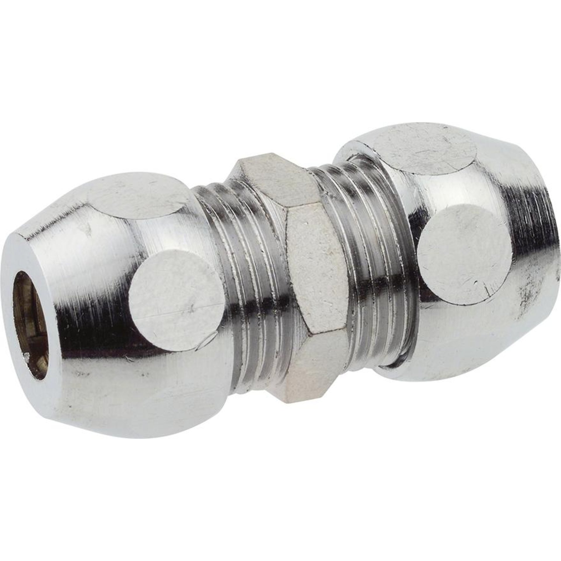 MS Quetschverschraubung -Verbinder, Chrom,3/8" x 10 mmQ