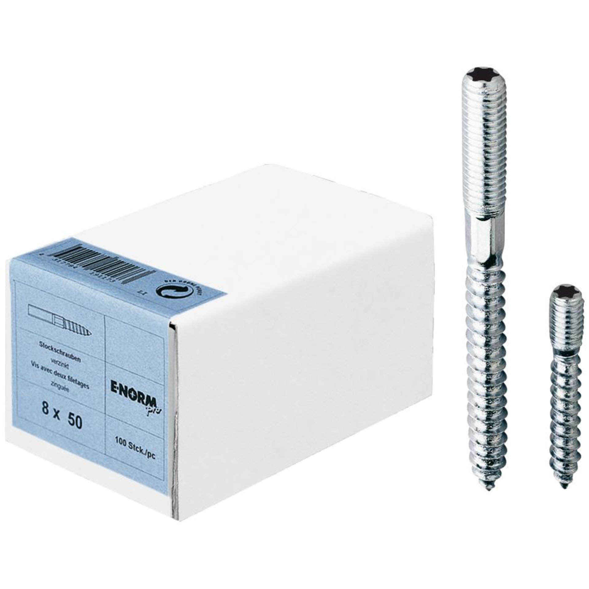 Stockschraube, Innen-6-rund, verzinkt