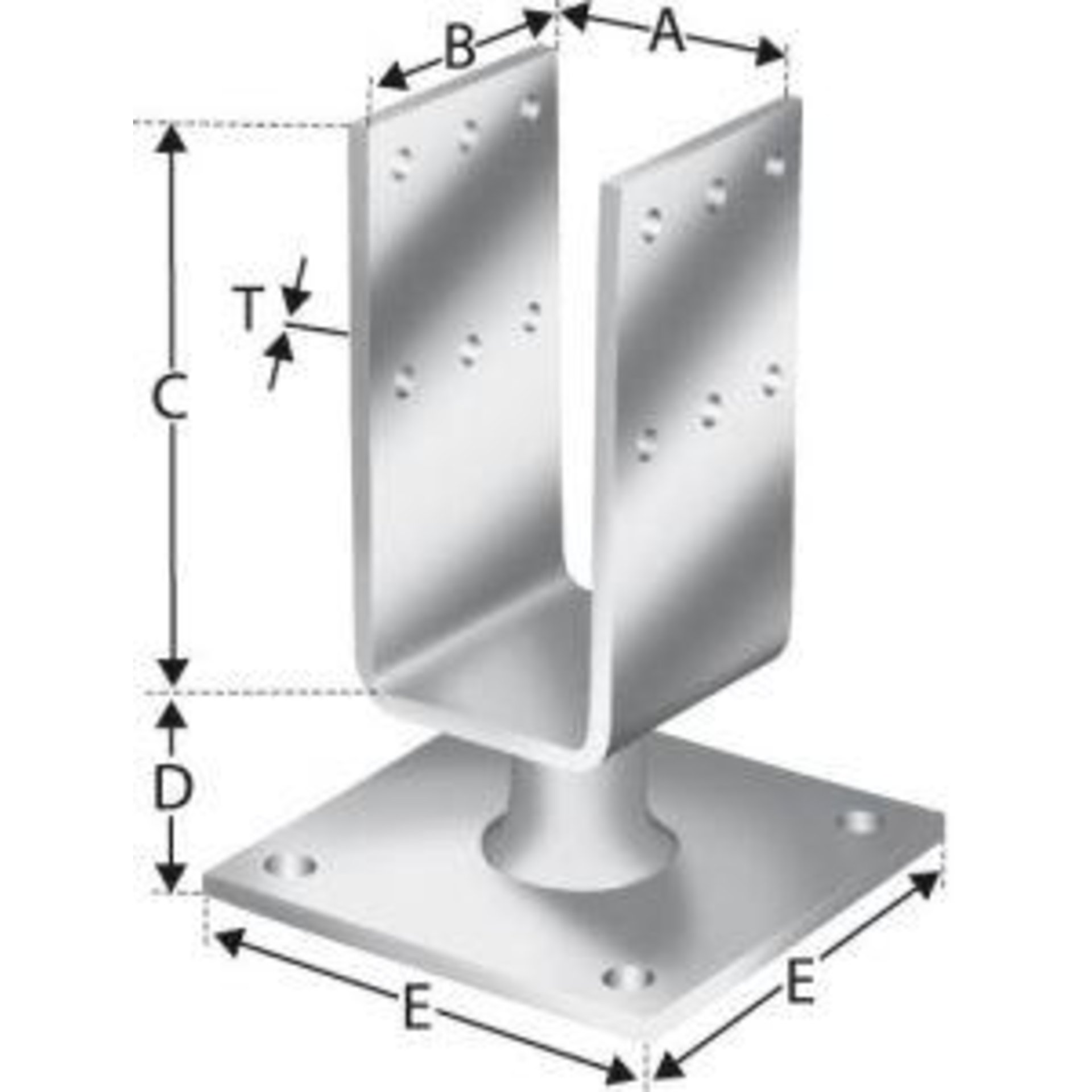 SST Pfostenhalter PTB48G SIMPSON Strong-Tie