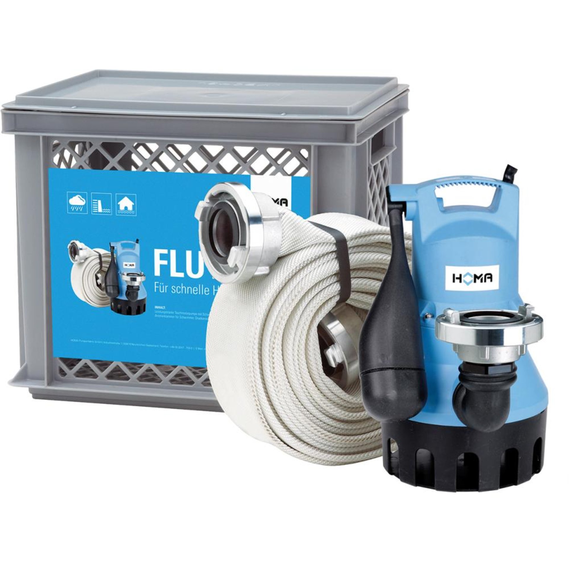 Flut-Set mit Pumpe C150WAinkl. Tragebox & Schlauch