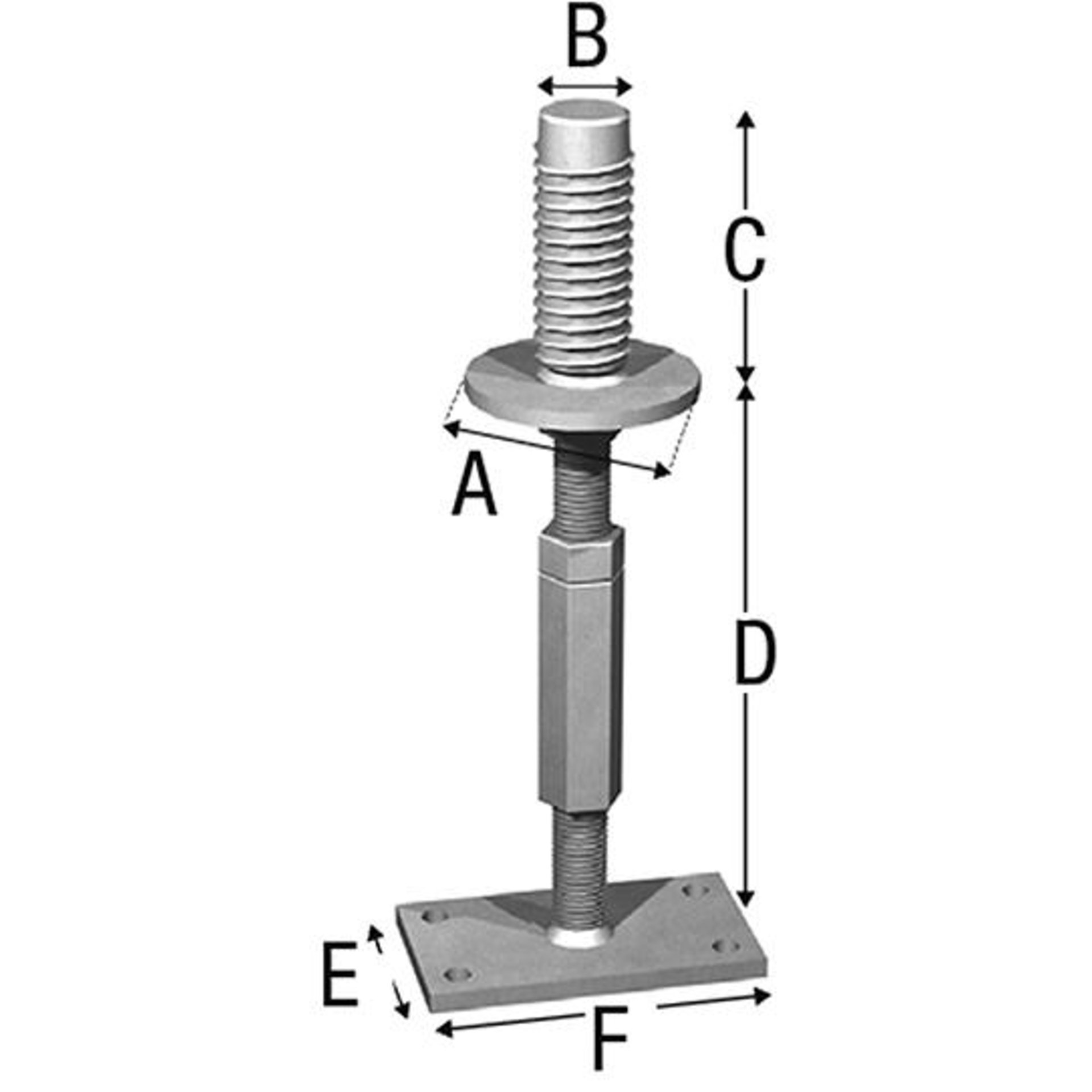 SST Pfostenhalter PCNB40G-R