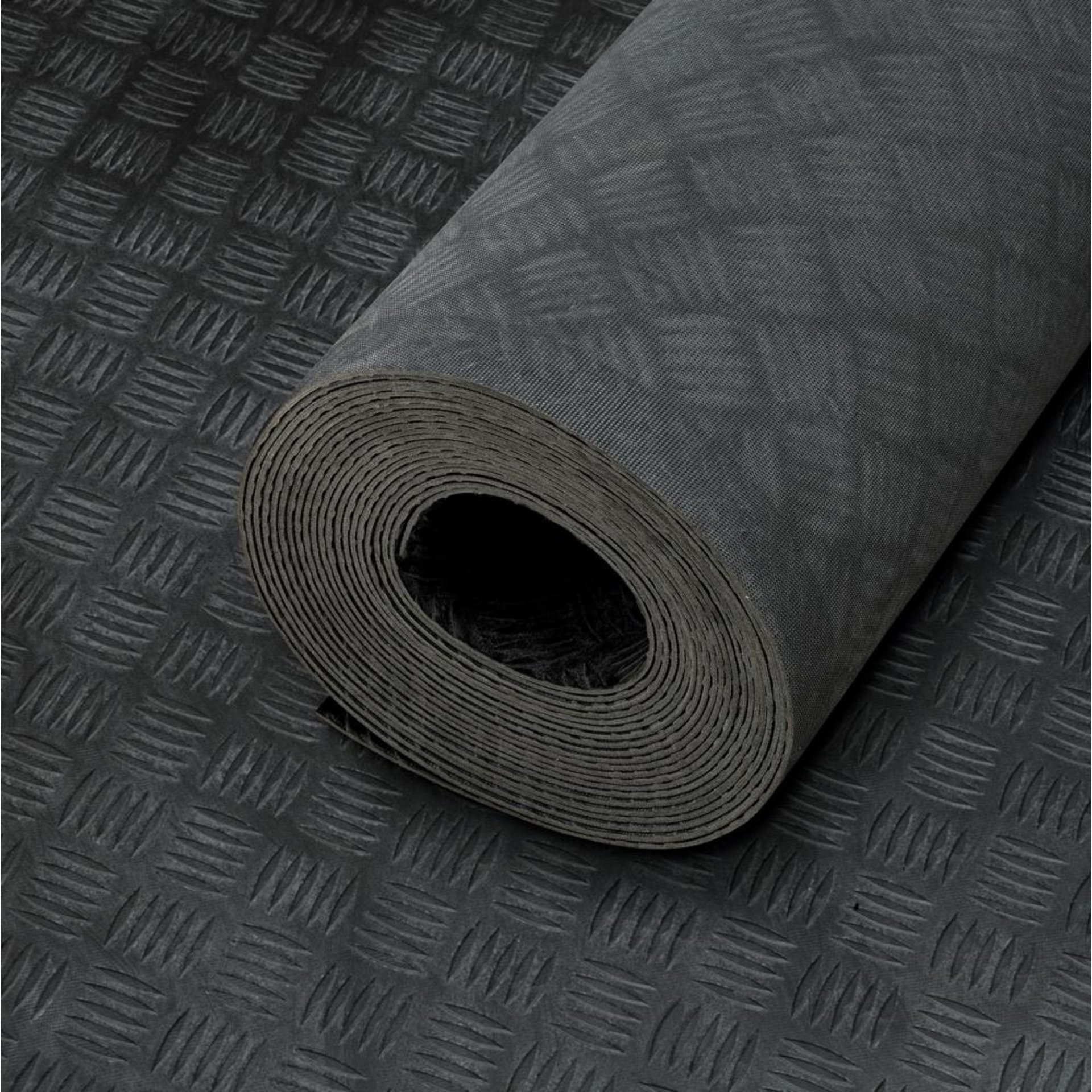Hammerschlagmatte PRO, NR/SBR, schwarz, 3mm, 1400mm 10m FORTIS