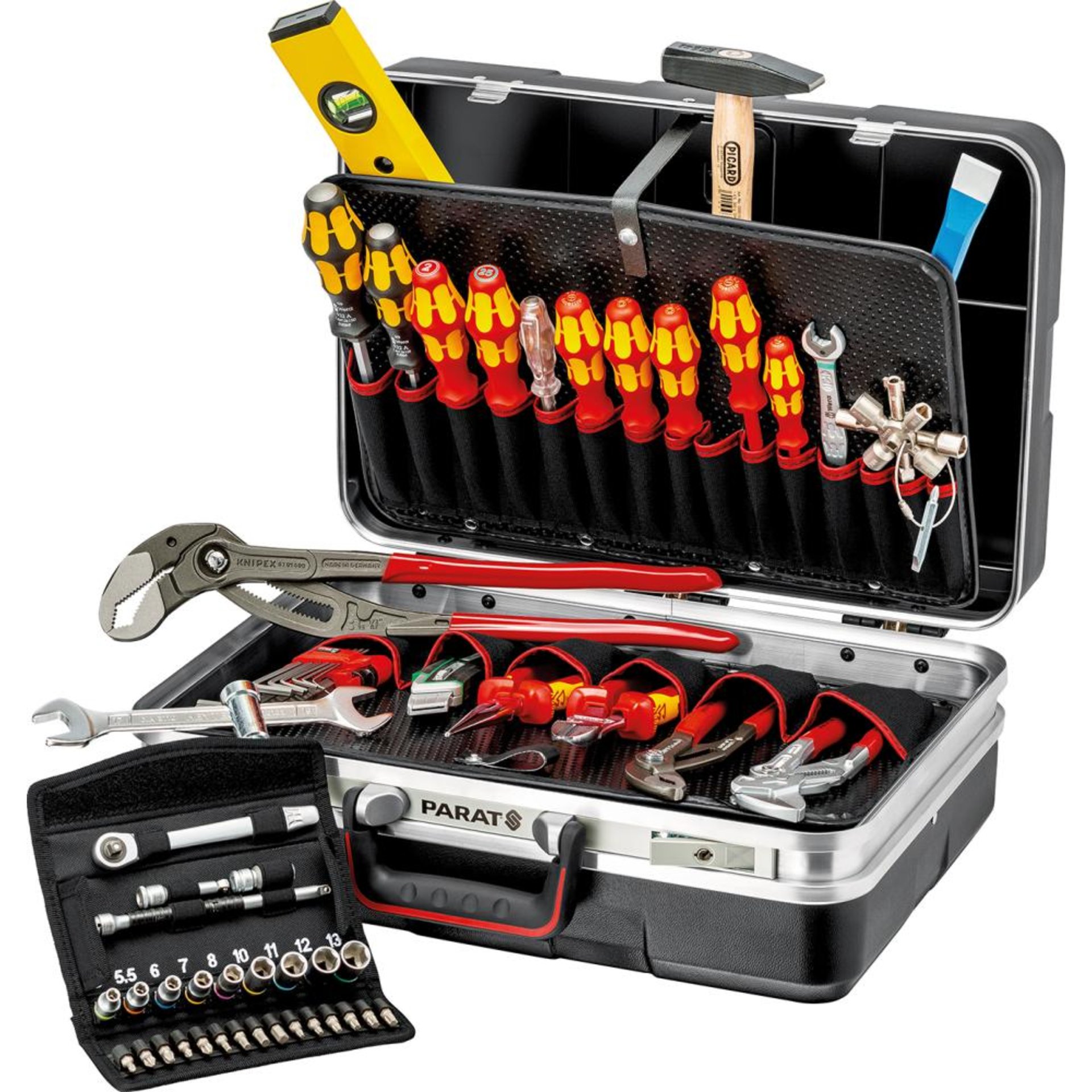 Werkzeugsortiment Vision Sanitär 60-teilig im ABS-Koffer Knipex