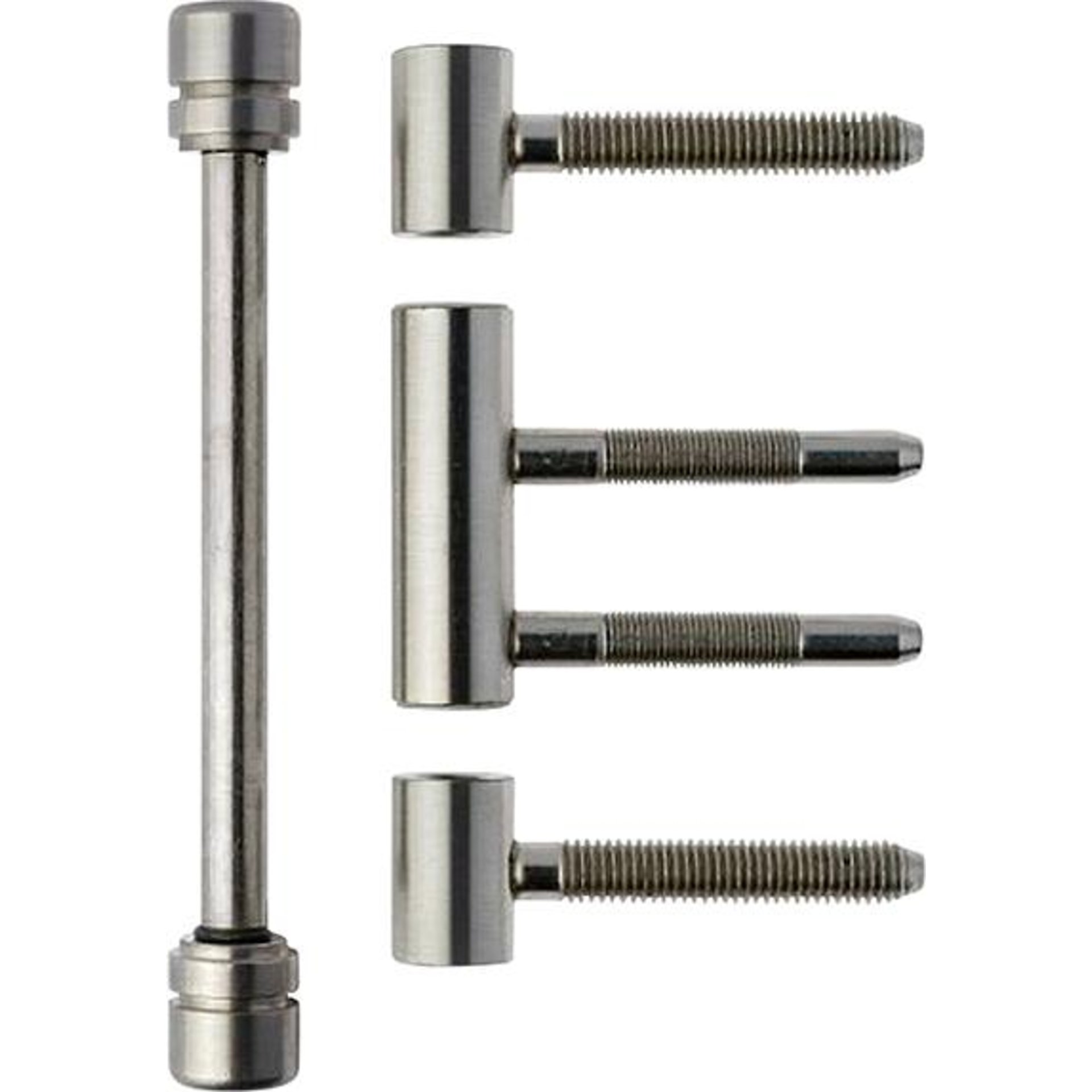 Design-Türband FK, 3tlg. vernickel matt Rollen ø 15, Türgew. 60kg