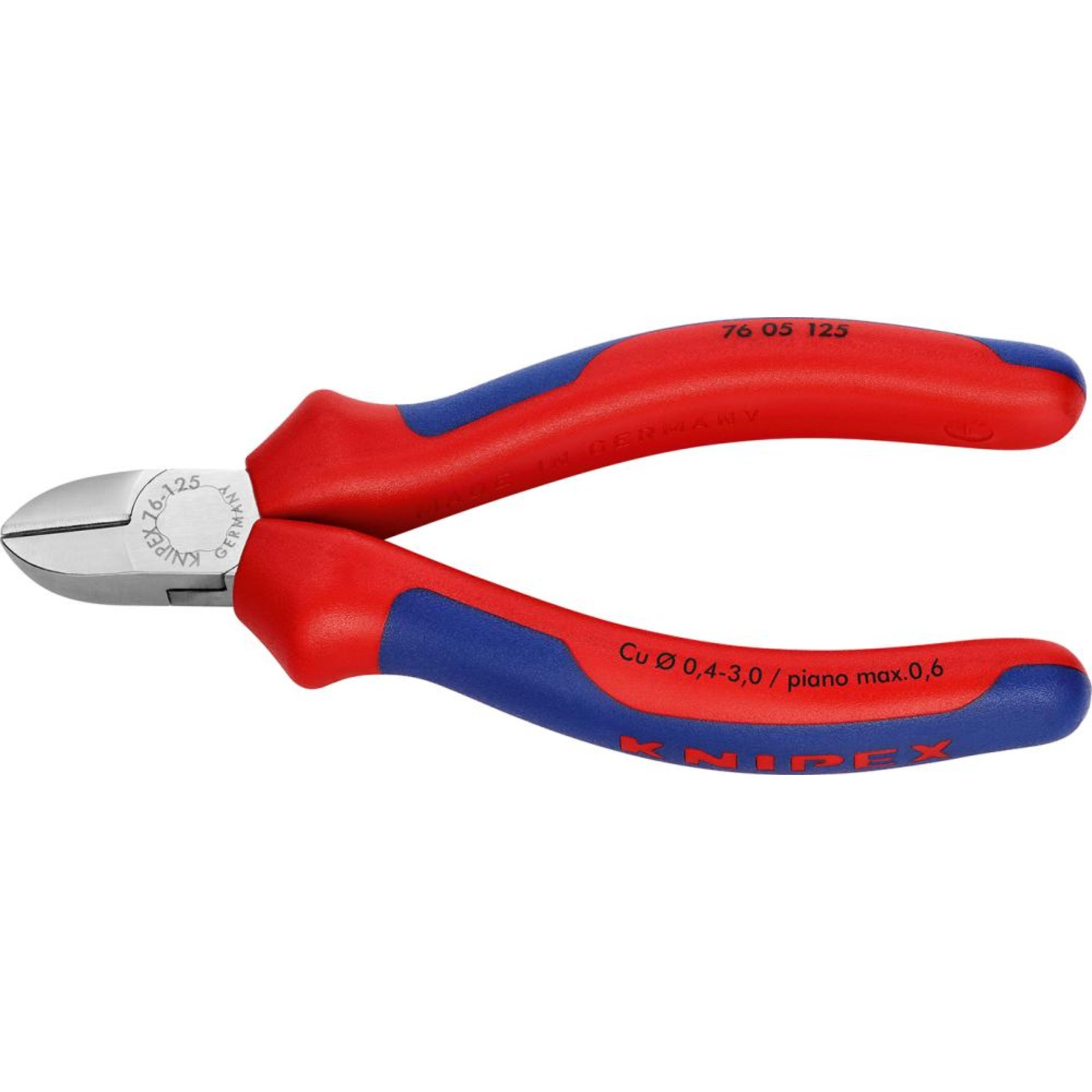 Seitenschneider Elektromechanik verchromtisoliert 125mm KNIPEX