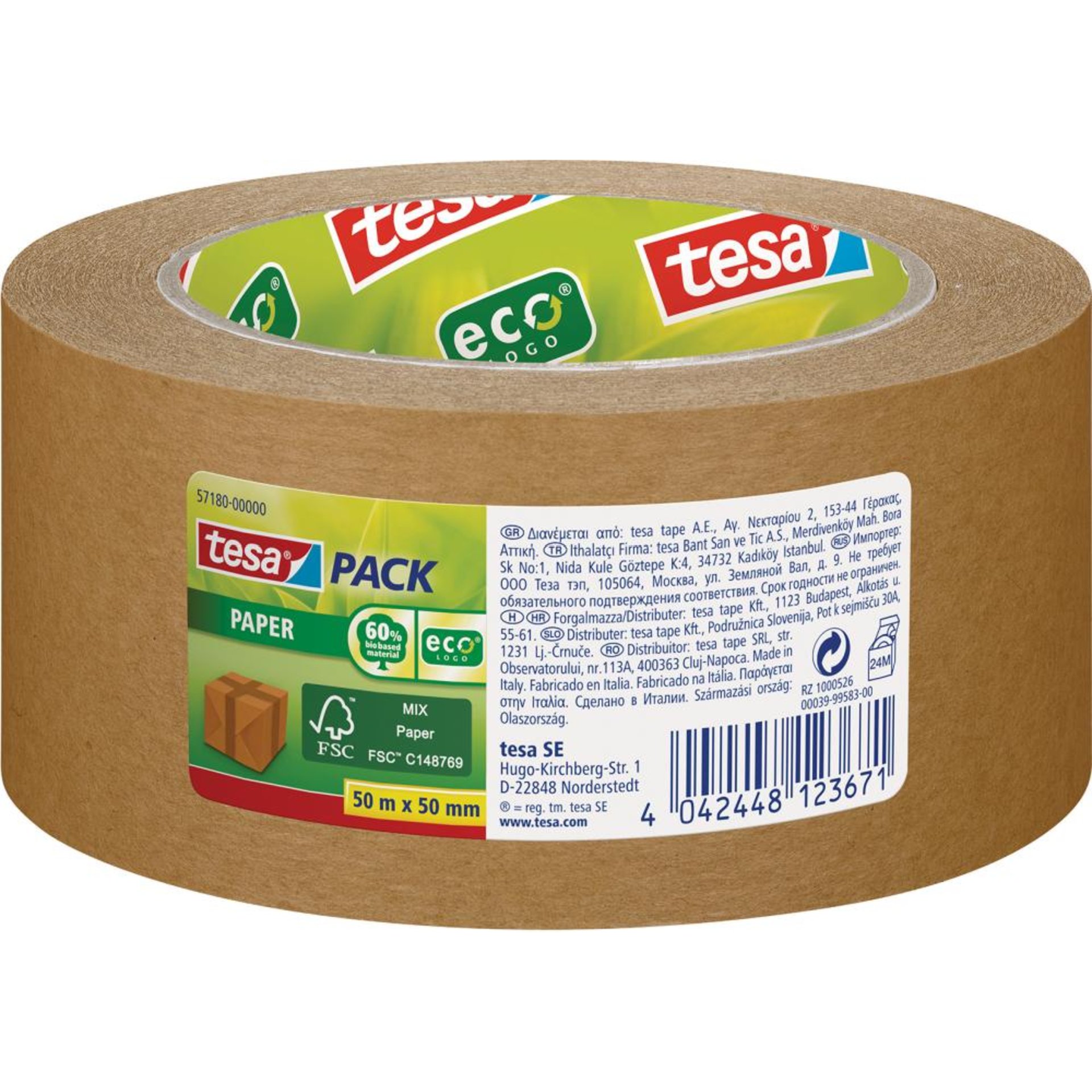 tesapack Paper FSC ecoLogo 50m:50mm
