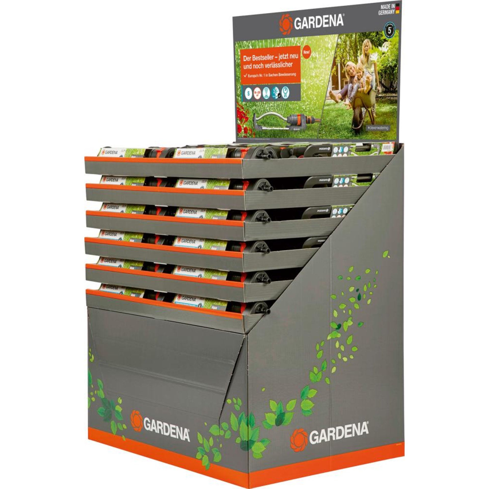 Viereckregner Aqua S Display Beschaffungsartikel