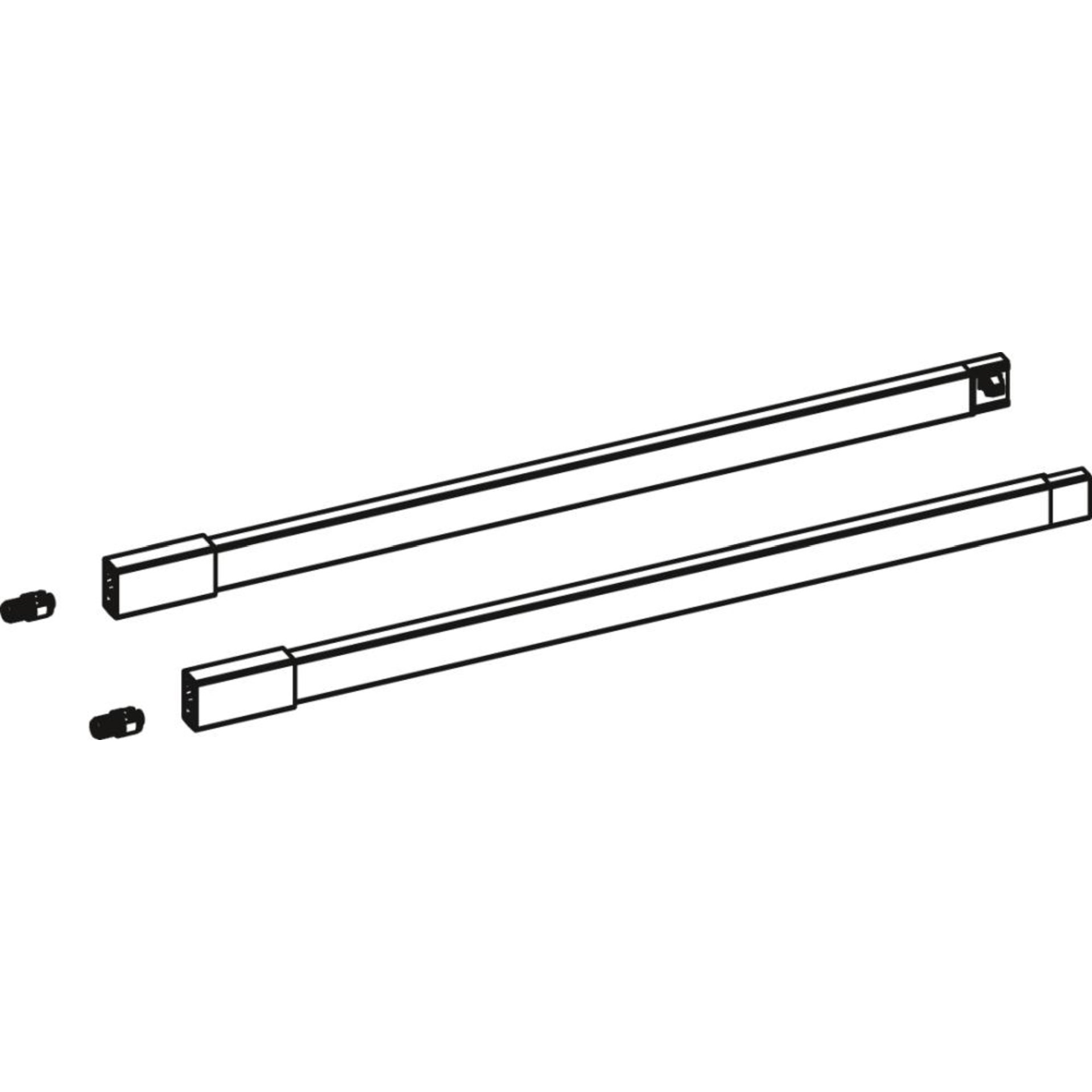 Längsreling-Set,9150649,NL350mm,silber