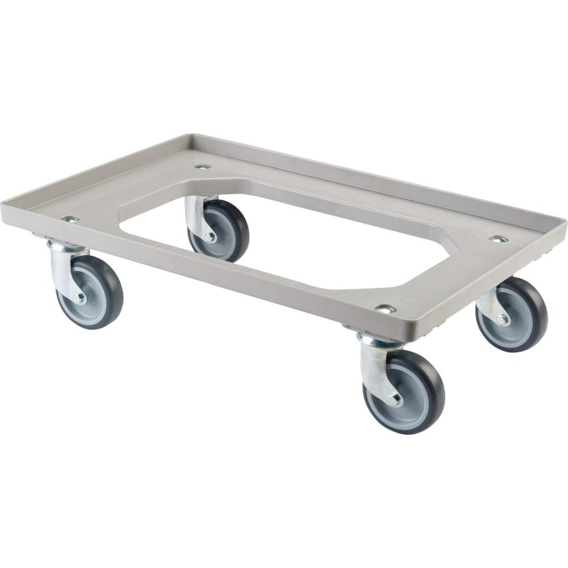 Allzweckrollersammler mit Platte TPR, Grau, TK 250kg