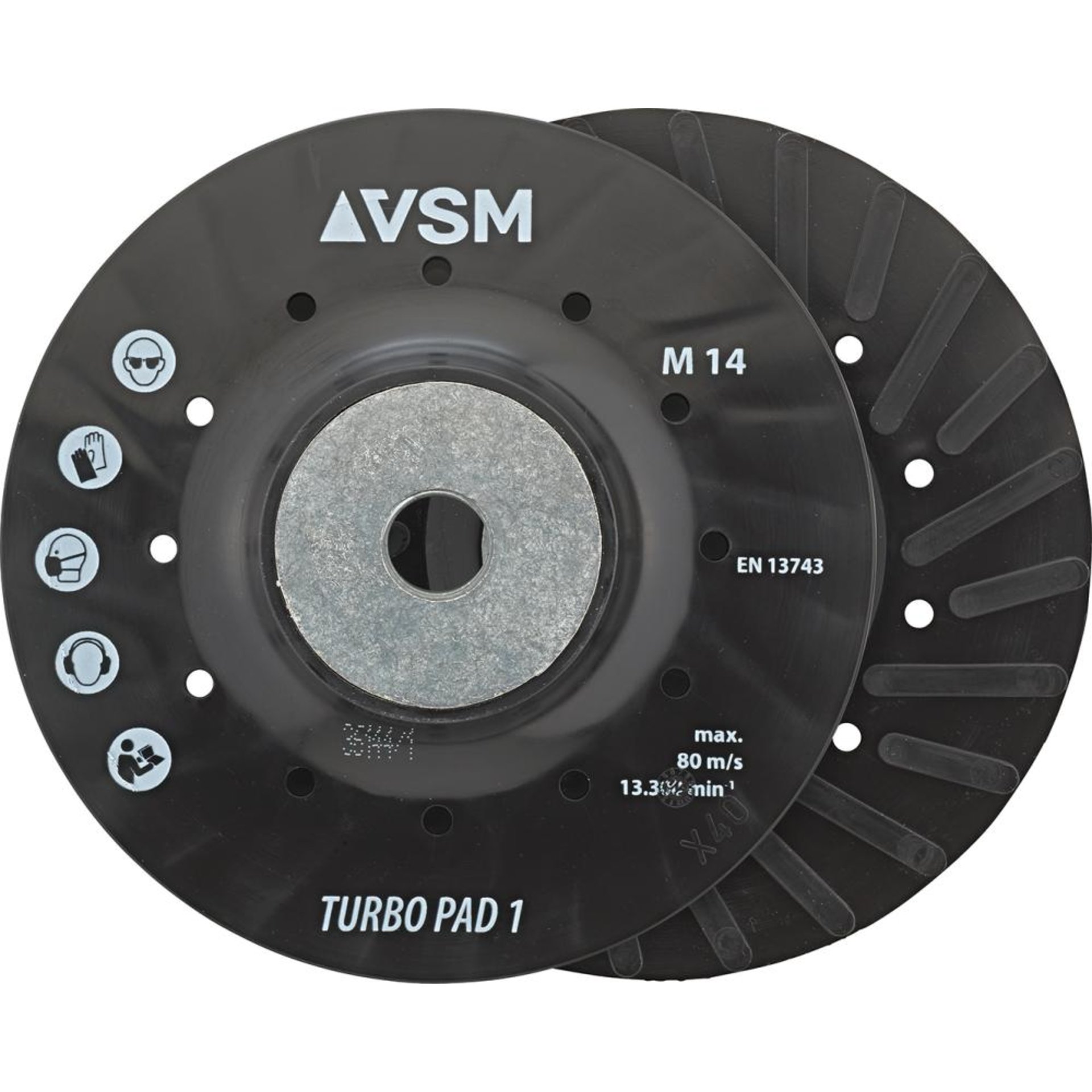 Stützteller TURBO PAD 1 gerippt M14 115mm VSM