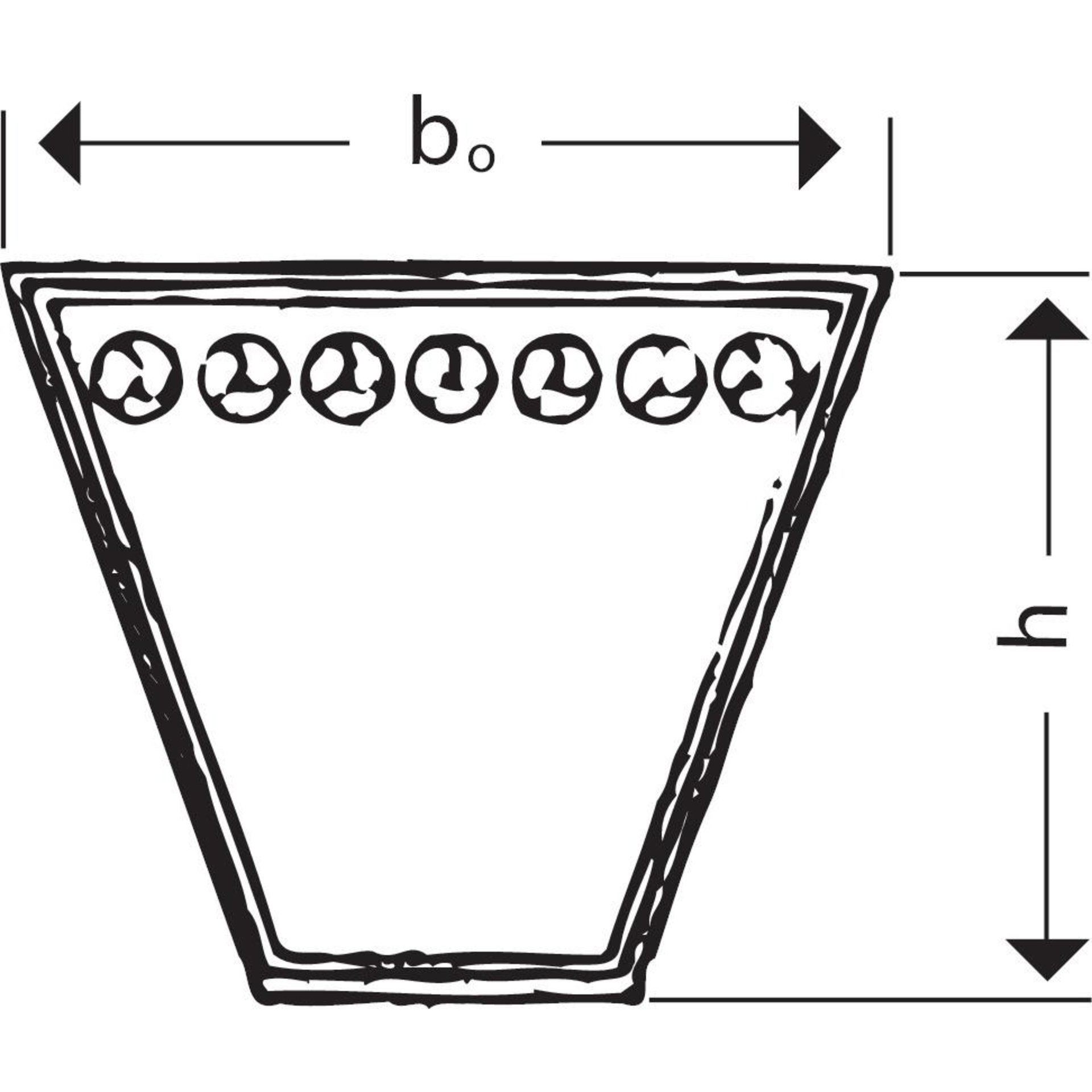 Keilriemen Profil C/22