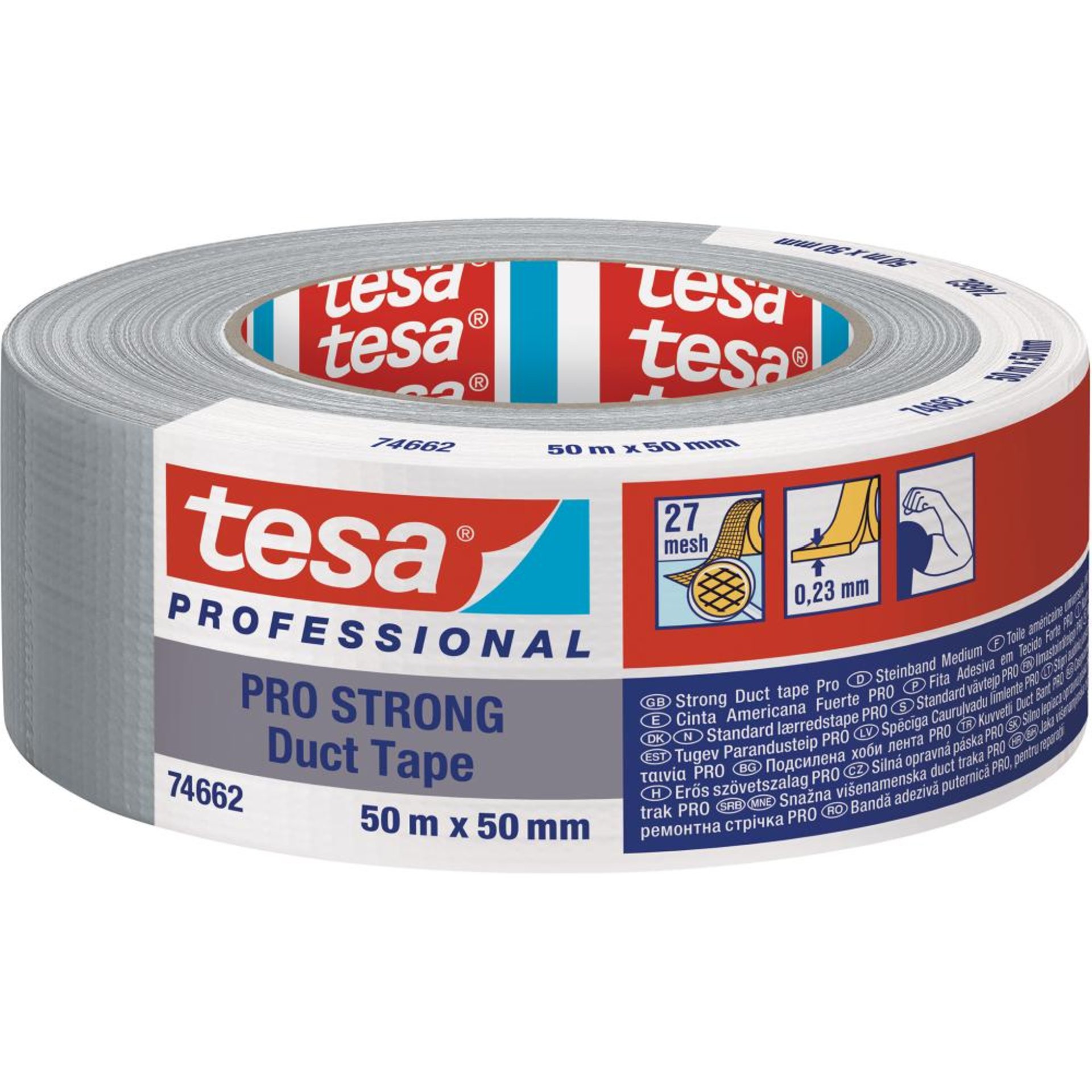 Duct Tape PRO STRONG silber 50m:50mm