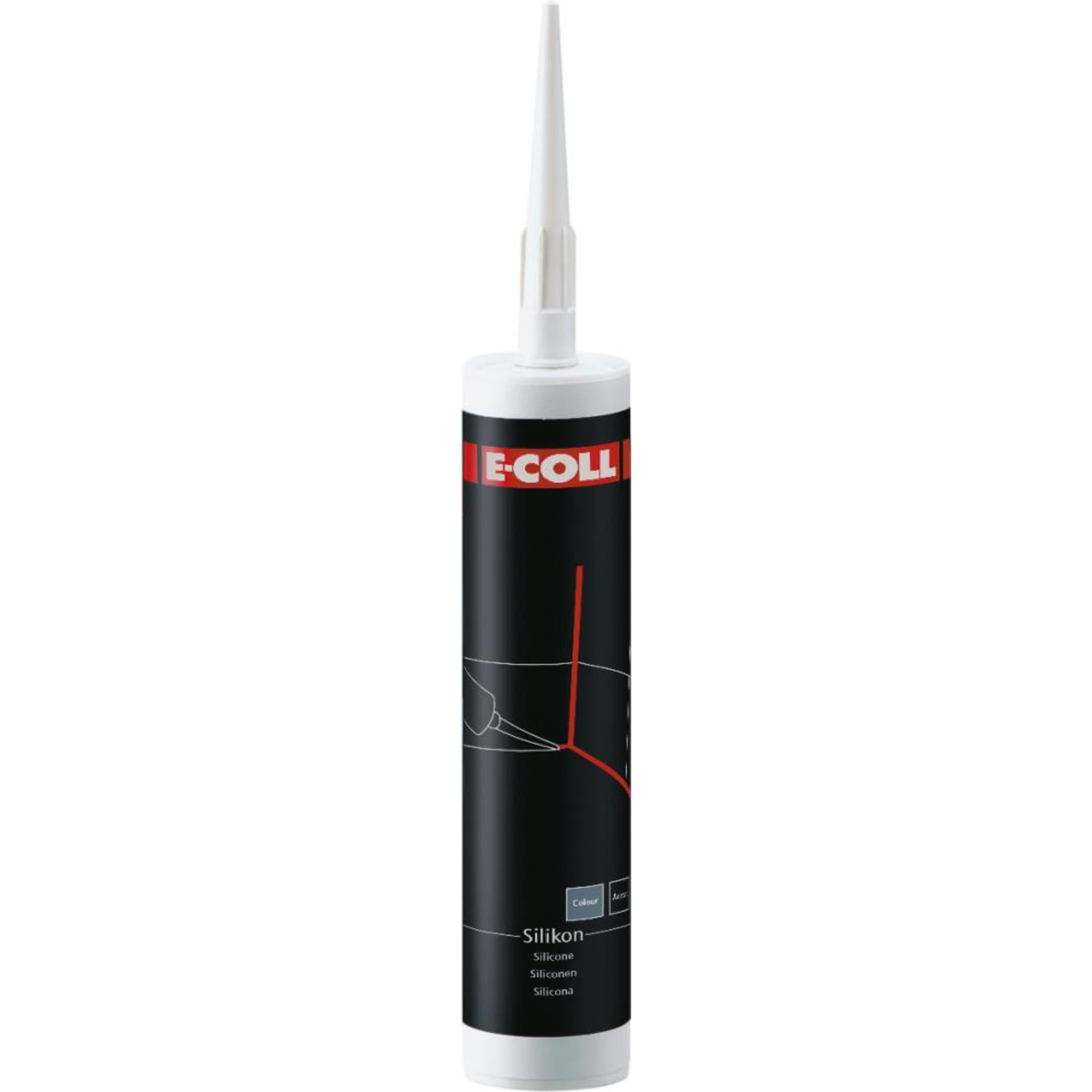Silikon-Dichtungsmasse 310ml grau E-COLL
