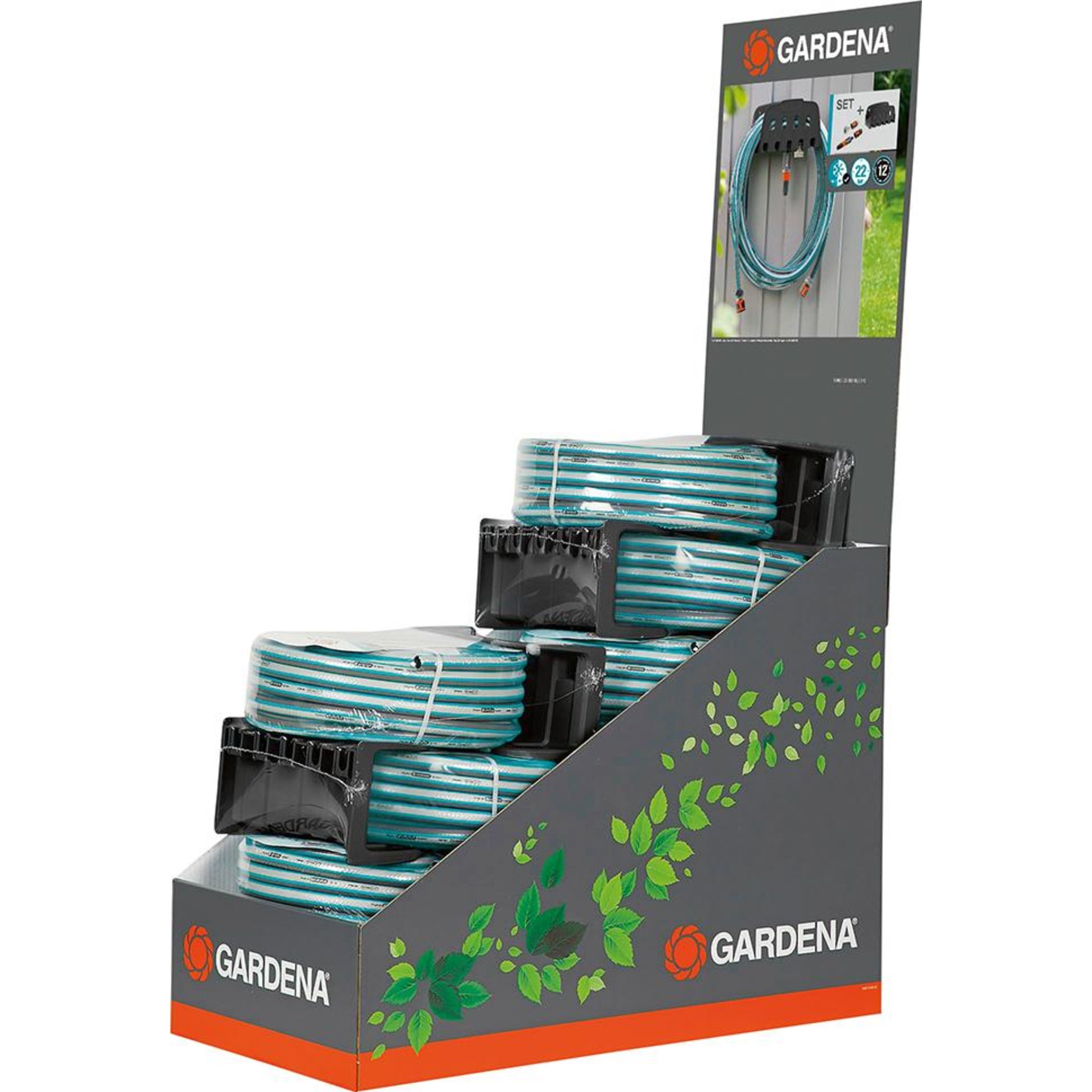 Wandschlauchhalter mit 20m Classic Set Display Beschaffungsartikel