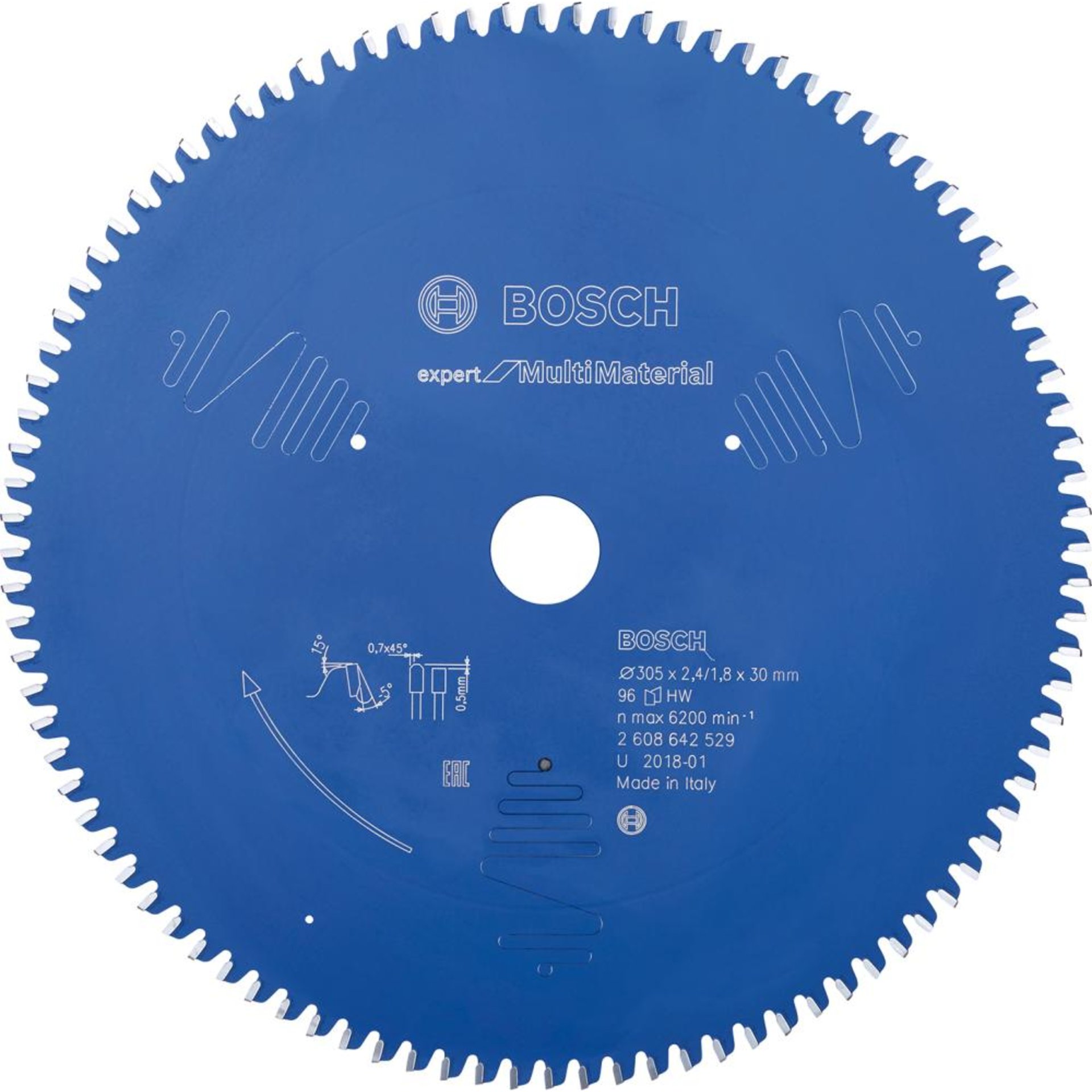 HM-Kreissägeblatt 305x2,4/1,8x30 96Z TCG BoVE à 1 Stück Expert f Multi Material