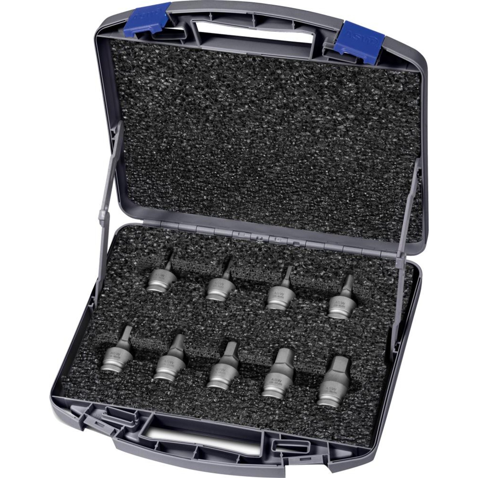 Kraft- Steckschlüssel-Satz 1/2" 9-teilig ASW