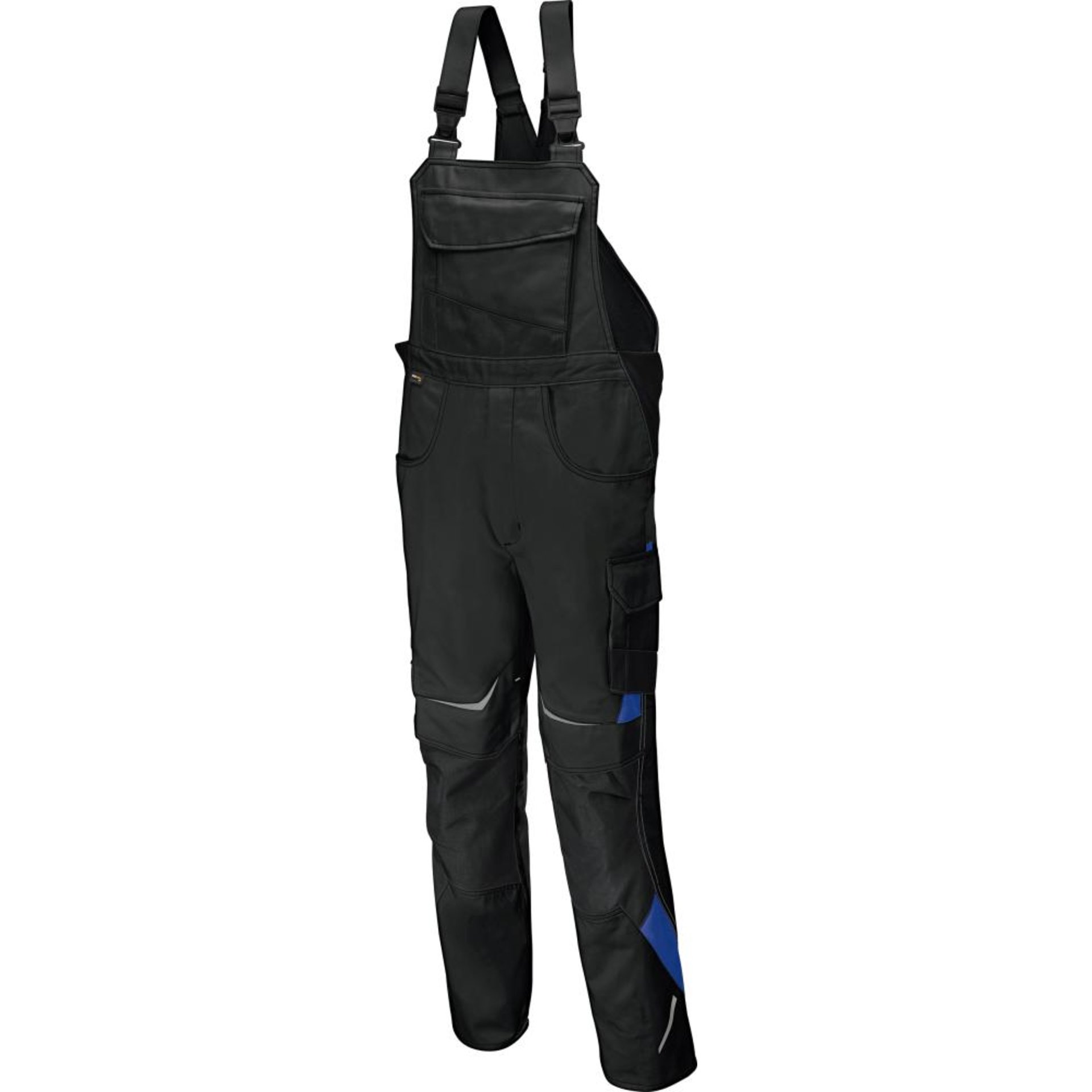 Latzhose PULSSCHLAG Gr. 50, schw./kbl.blau